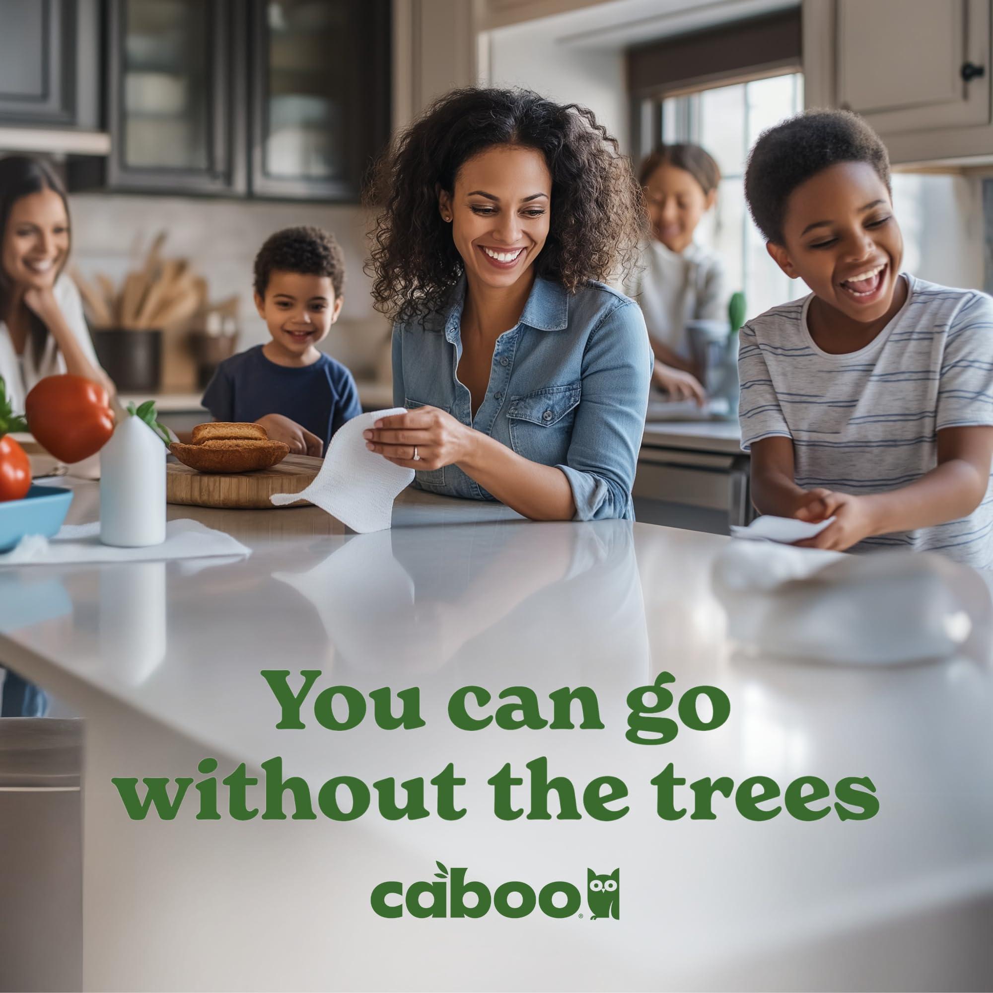Caboo Tree Free Paper Towels, 6 Rolls, Eco Friendly, Earth Friendly, Sustainable Kitchen Paper Towels with Strong 2 Ply Sheets - Image 5