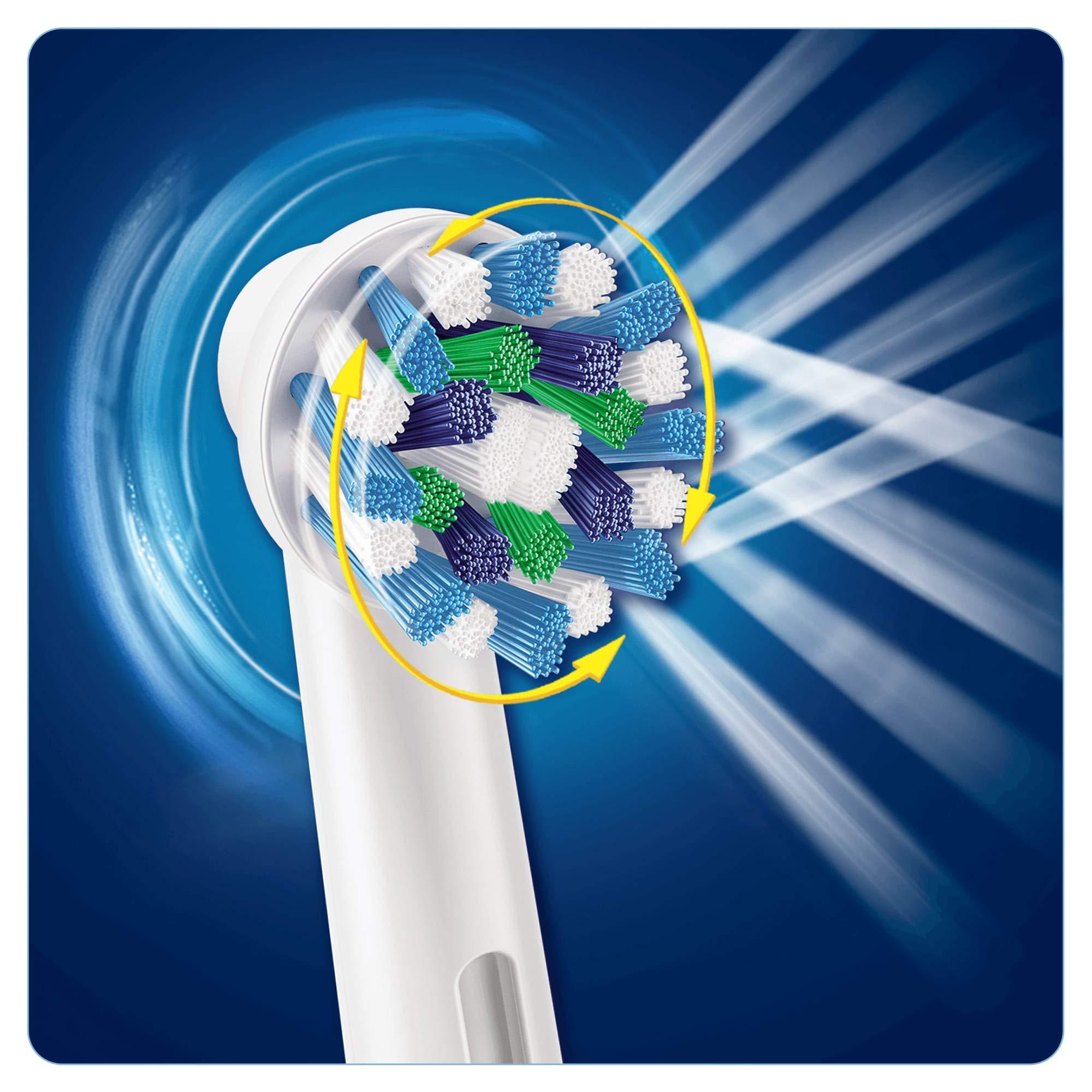 Oral B Cross Action Electric Toothbrush Replacement Brush Heads Refill, 4Count - Image 2