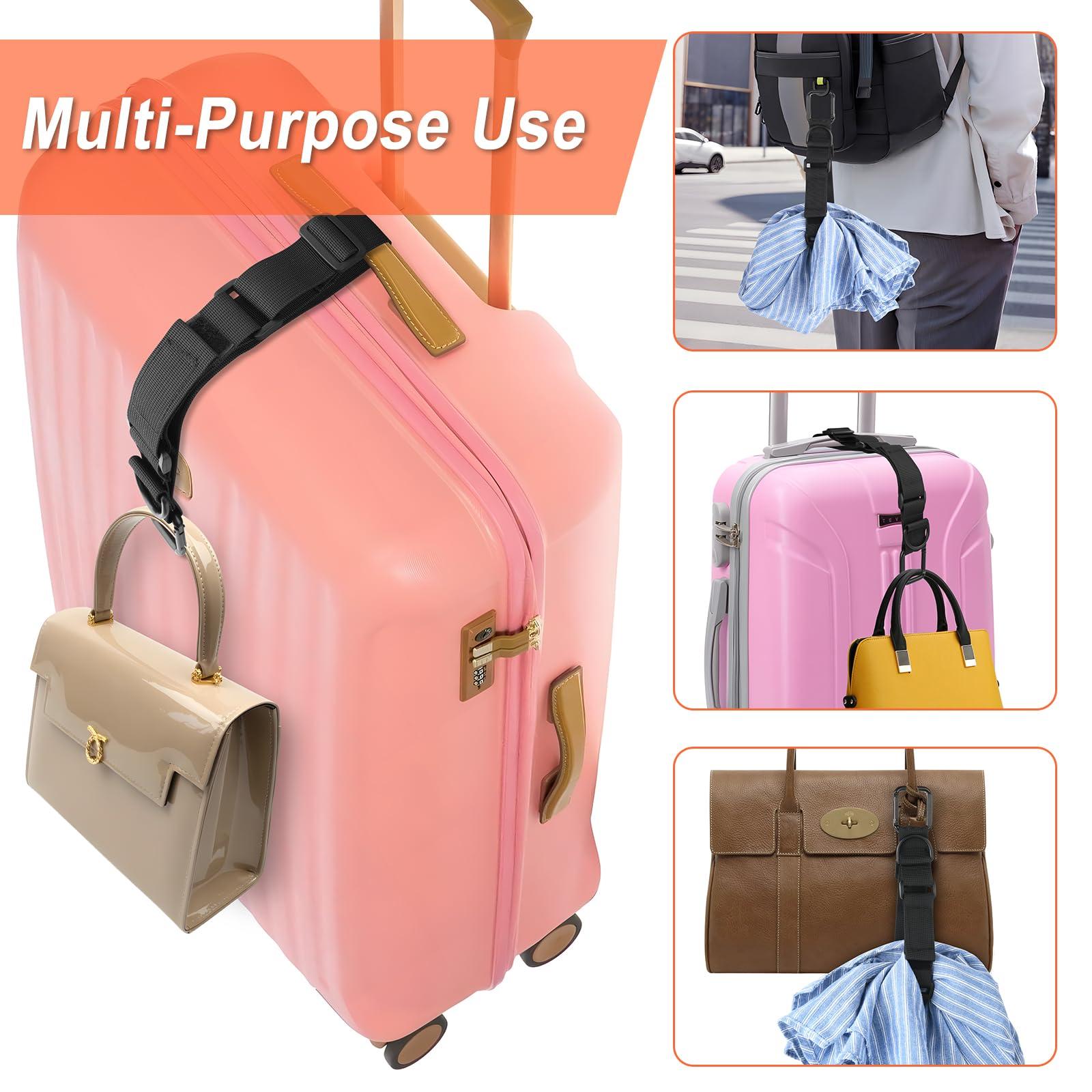 Cosmos 2 Pcs Add a Bag Strap Jacket Gripper Carry-on Baggage Straps Suitcase Belts Adjustable Extra Luggage Bag Straps for Travel Accessories - Image 6