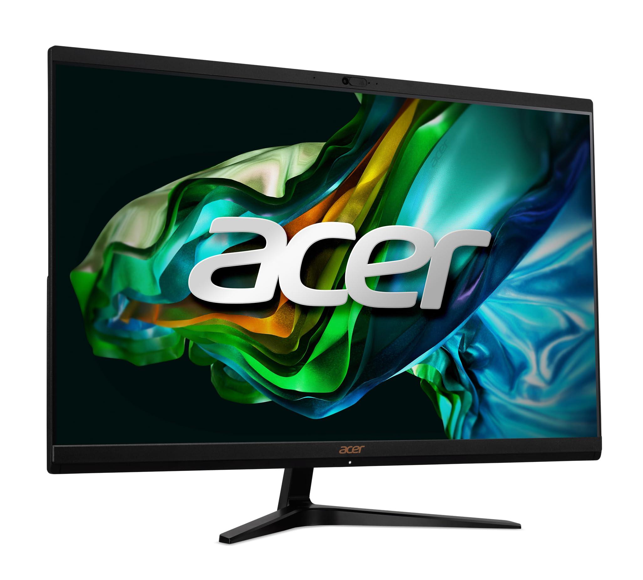 acer Aspire C27-1800-UR12 AIO Desktop | 27 Inch Full HD IPS Display | Intel Core i5-12450H | UHD Graphics | 16GB DDR4 | 1TB PCIe Gen 4 SSD | Wireless Wi-Fi 6E | Wireless Keyboard & Mouse - Image 8