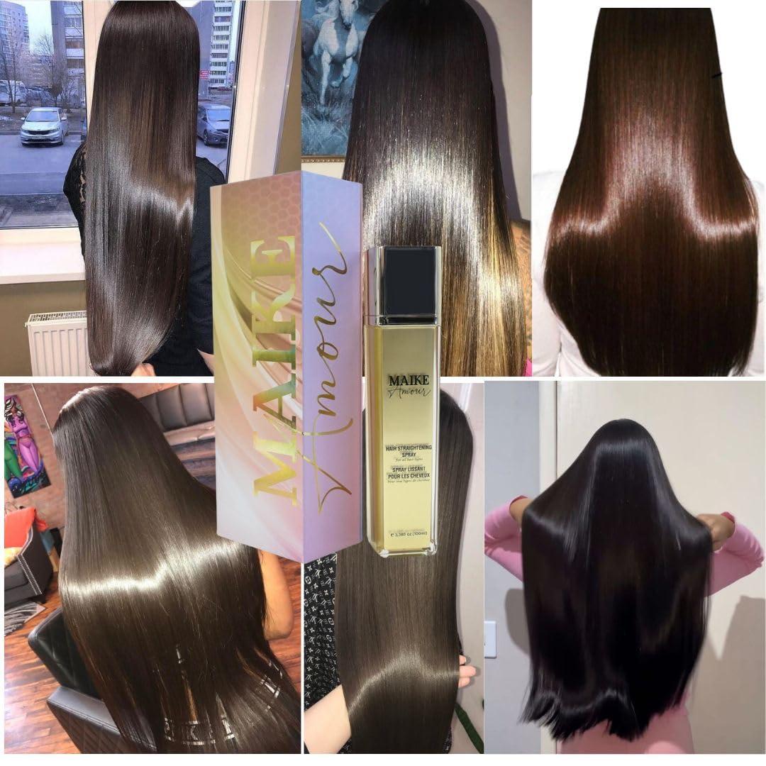 MAIKE AMOUR GRO - Hair Spray Straightening | Wow Hair Products for Women | Heat Protection Spray for Hair | Frizz Control & Hair Growth Oil with maximum shine | Hair Gloss - 100 ml. - Image 3