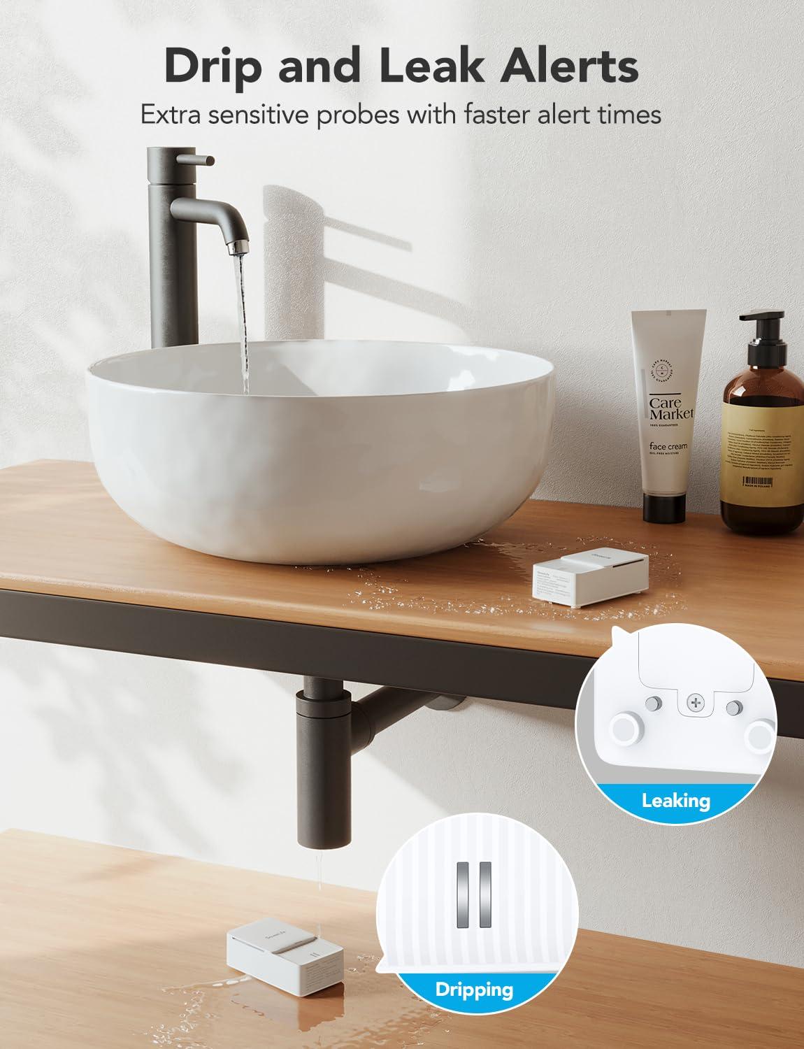 GoveeLife Water Leak Detector 2, LoRa Water Sensor Alarm Monitor Up to 1312ft Open-Air Range, Alexa, App, Email Notifications, Detector Protection for Your Home, Kitchen Sink, Bathroom, Basement - Image 6