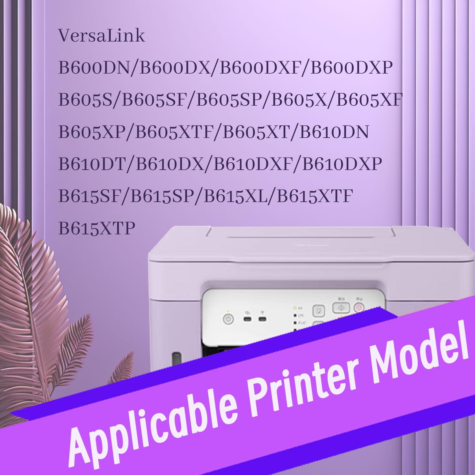 HHUVBC B600 106R03944 Compatible Toner Cartridge Replacement for Xerox VersaLink B600DN B600DX B600DXF B600DXP B605S B605SF B605SP B605X B605XF B605XP B605XTF Printer 2 Black - Image 2