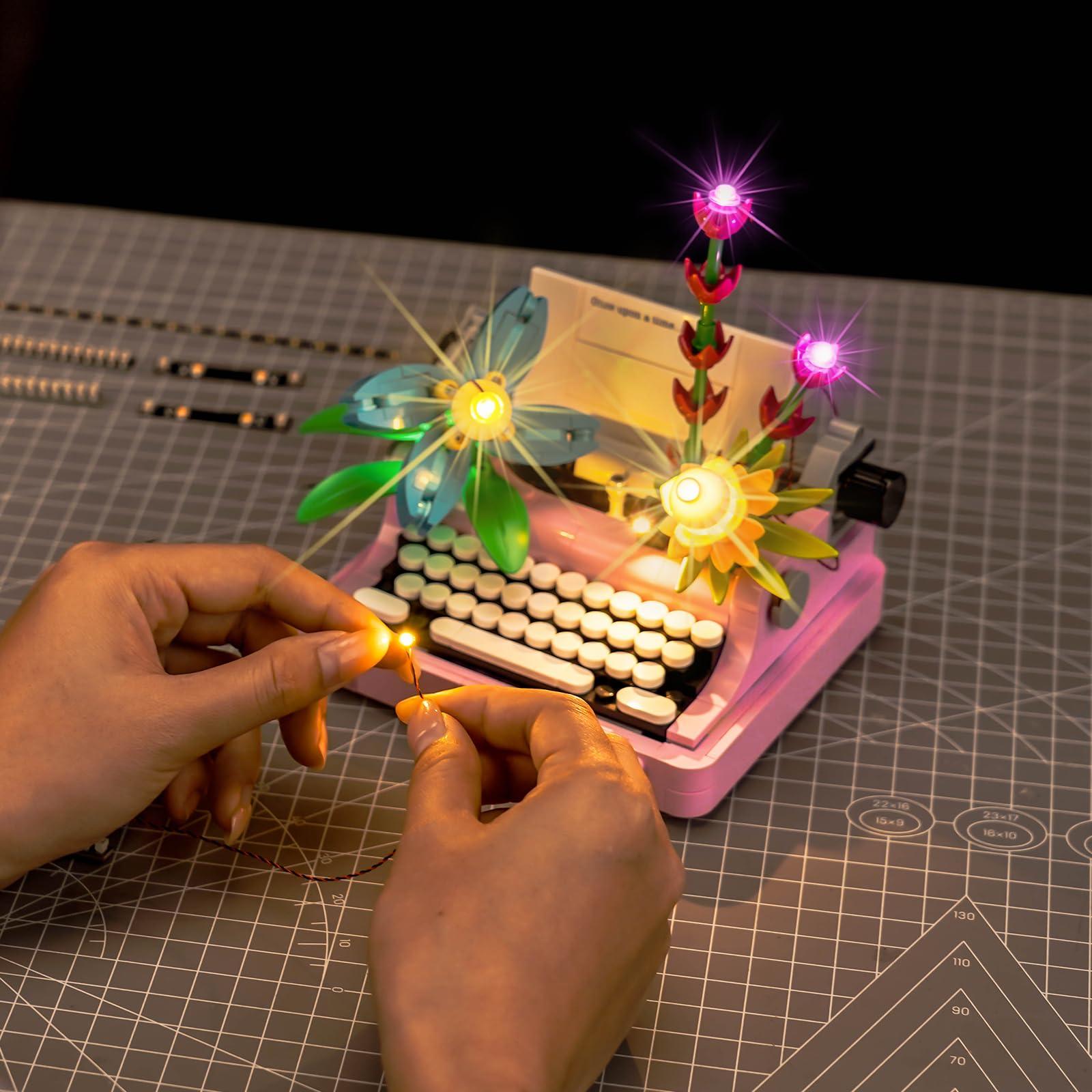 Brickshining LED Lighting Compatible with Lego Creator 3 in 1 Typewriter with Flowers, Light Kit Compatible with Lego 31169 Typewriter, NOT Included The Model Set - Image 6