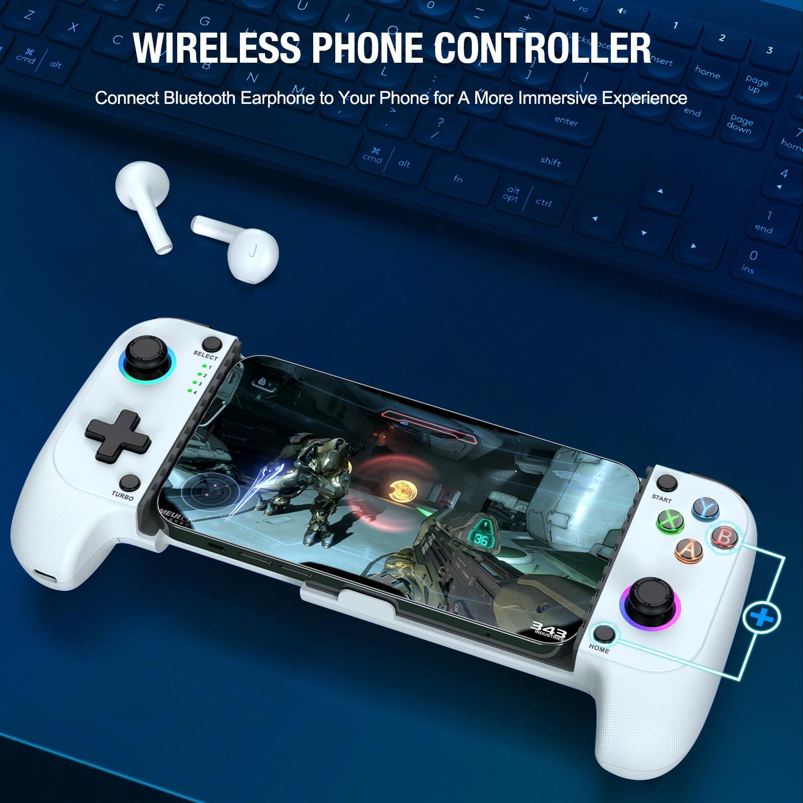 Mobile Game Controller for iPhone/Android, Hall Effect Gaming Controller with Hall Joystick , Wireless Phone Controller, Support Phone Case, Suitable for Xbox Game Pass, Steam Link, Roblox, Call of Duty & More - Image 7