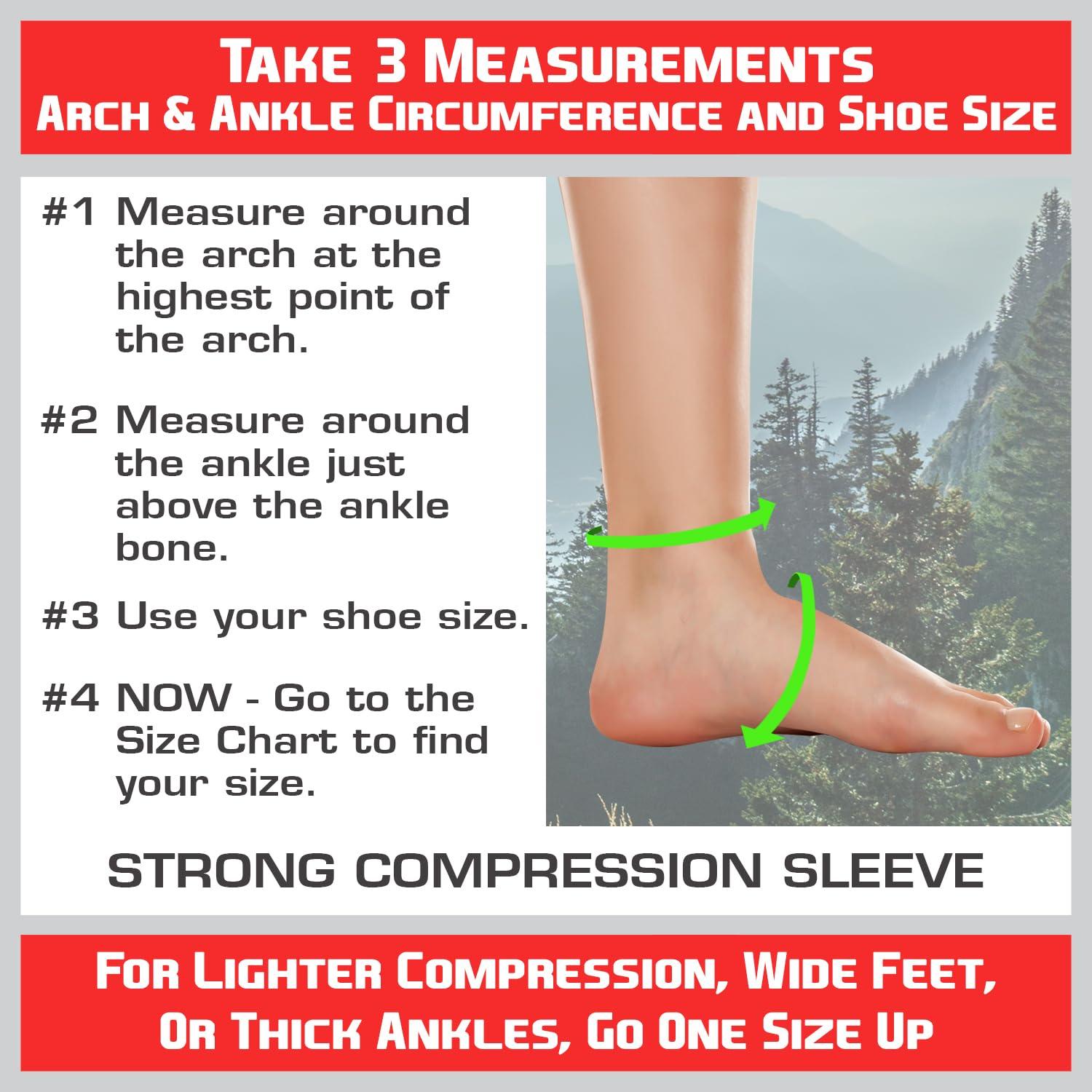 TechWare Pro Ankle Brace Compression Sleeve - Plantar Fasciitis Sock. Relieves Achilles Tendonitis. Foot Arch Support Reduces Joint Pain, Swelling & Heel Spur Pain. Injury Recovery Braces for Sports - Image 2