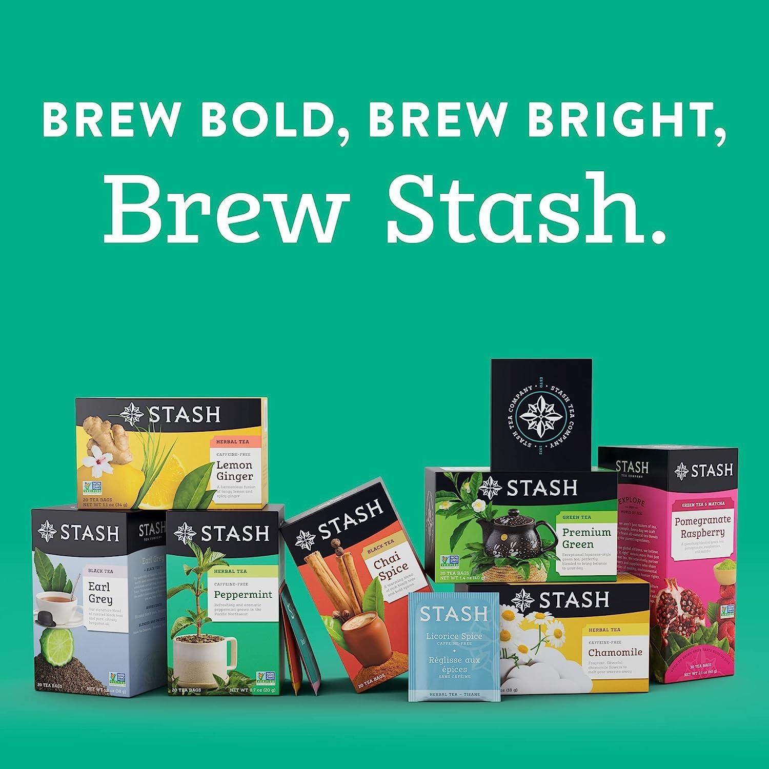 Stash Tea 6 Flavor The Earls Earl Grey Tea Assortment, 6 Boxes of 18 20 Tea Bags Each - Image 4