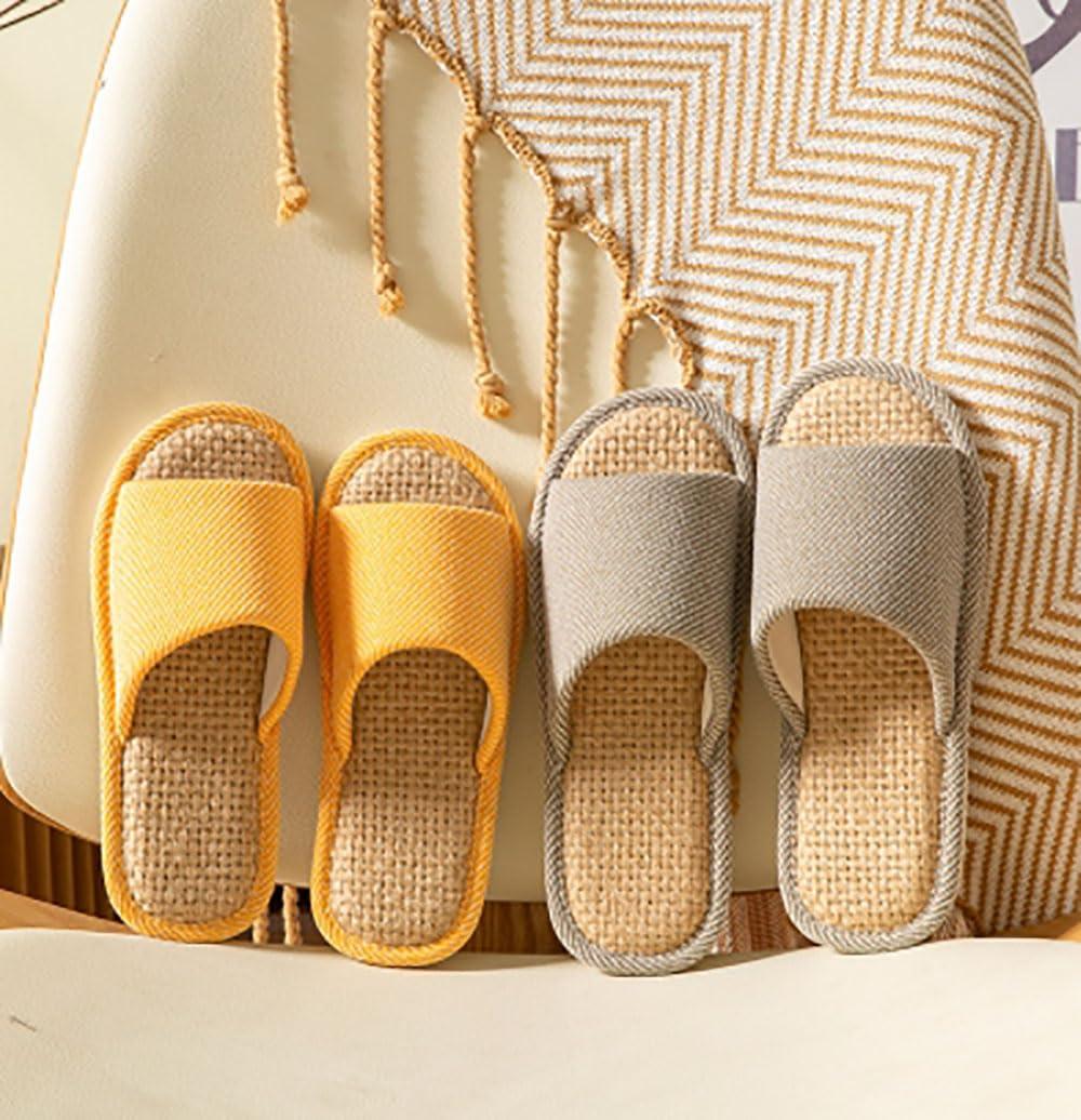 AioTio Linen Slippers - Indoor Summer Silent Slippers For Women And Men - Image 7