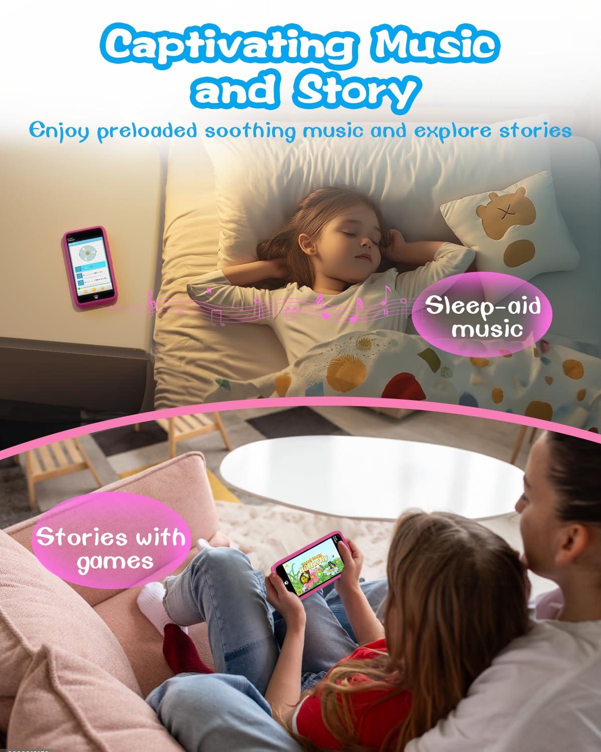 MOMILLA Kids Toys Smart Phone, 3.97" Touchscreen Phone Girls Toys, Gifts for Kids Age 3-12, Toddler Toys Learning Smartphone, Cell Phone with Front Camera Only (No Dual Camera) - Image 5