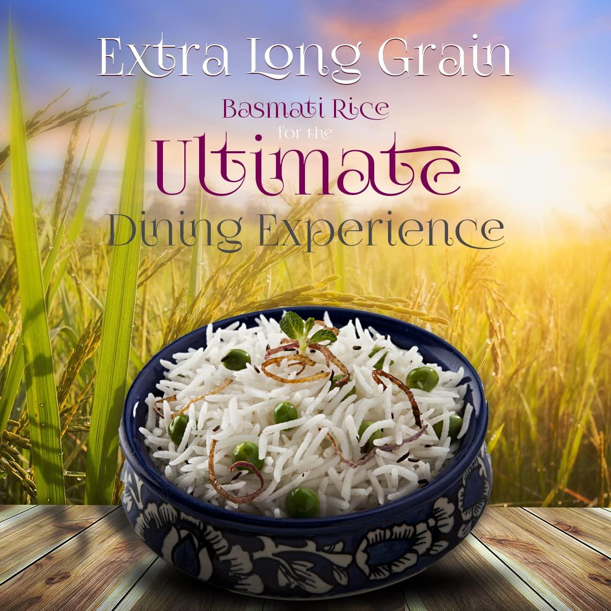 Shahzada Supreme Basmati Rice 10 Lbs – Extra Long Grain, Non-Sticky, Non GMO, Vegan, Gluten Free, No Cholesterol, Low Sodium, Zip-Lock Bag, Parboiled - Image 3