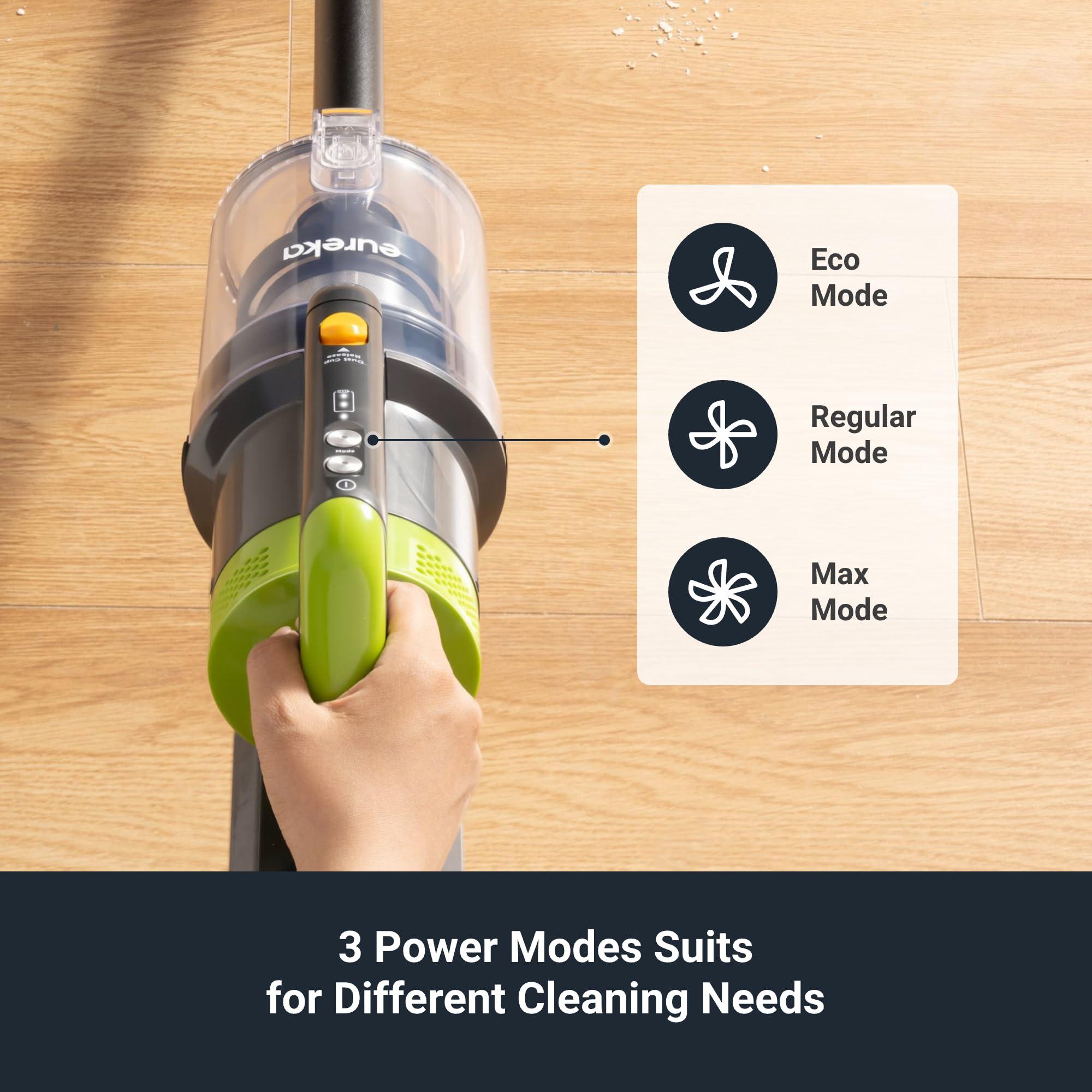 Eureka RapidClean Pro Cordless Vacuum Cleaner for Hard Floors, Lightweight Stick Vacuum LED Headlights, Convenient Stick and Handheld Vac, Green, NEC285GR - Image 7