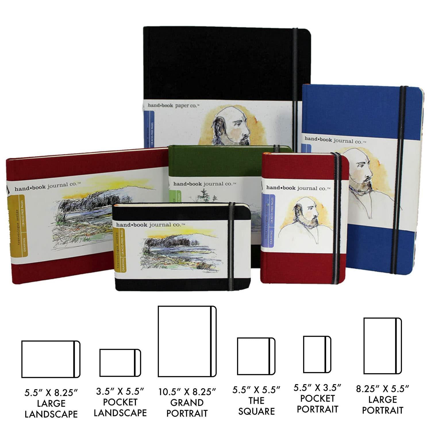 Speedball Travelogue Pocket Portrait Sketchbook - 5.5" x 3.5" Artist Journal, 128 Sheets Buff Drawing Paper, Cadmium Green Cover - Image 6