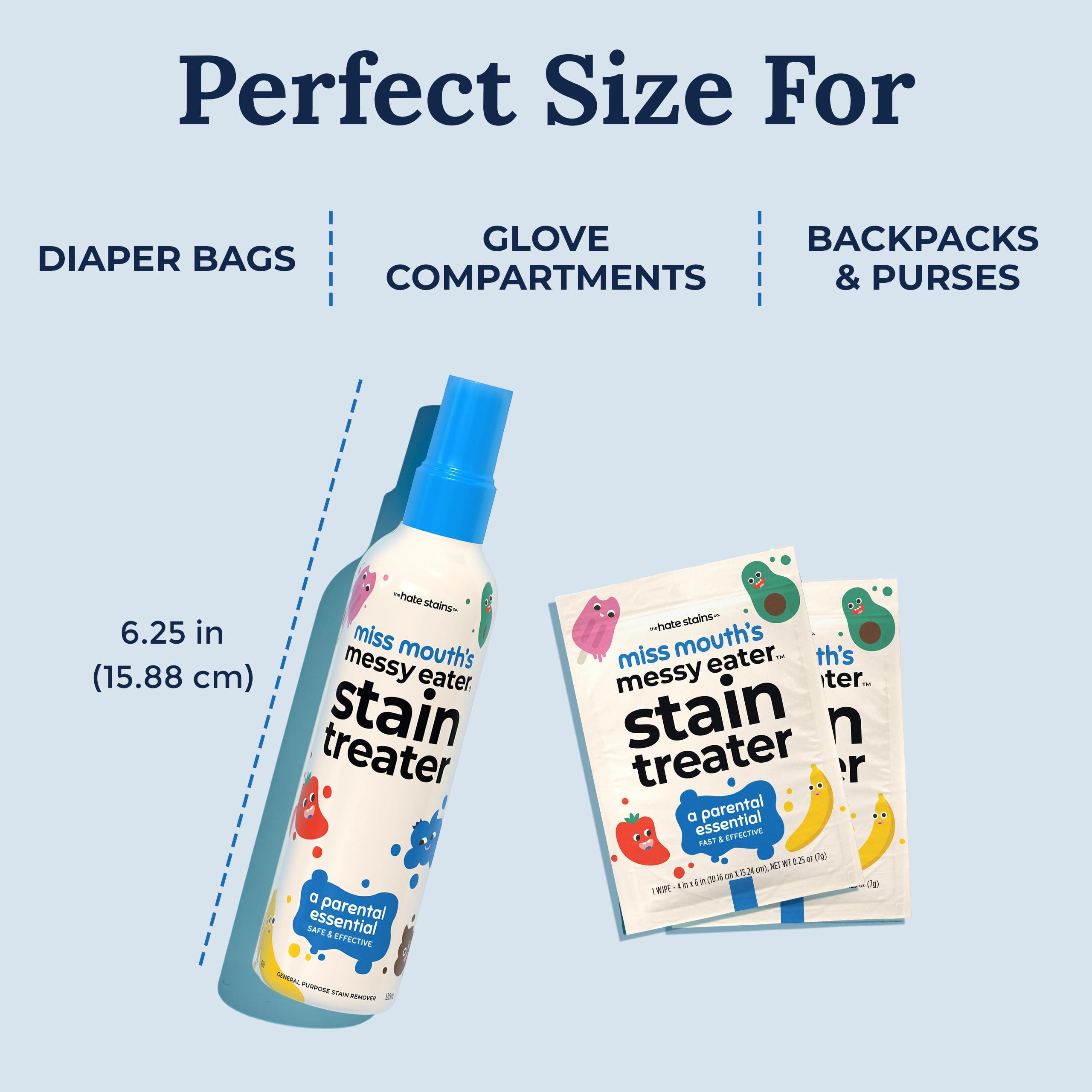 Miss Mouth's Messy Eater Stain Treater Spray - 4oz Stain Remover - Newborn & Baby Essentials - No Dry Cleaning Food, Grease, Coffee Off Laundry, Underwear, Fabric - Image 8