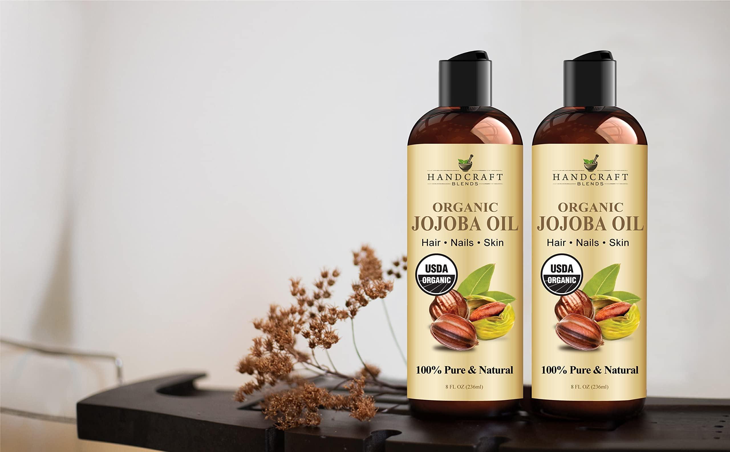Handcraft Blends USDA Organic Jojoba Oil - Cold-Pressed 8 Fl Oz - 100% Pure and Natural - Premium Grade Carrier Oil for Skin and Hair - Hair and Body - Massage - Hexane-Free - Image 6
