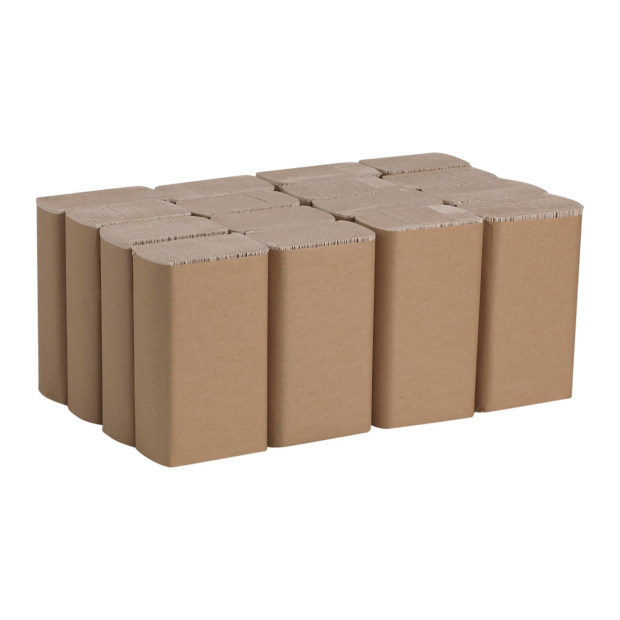 Pacific Blue Basic Recycled Multifold Paper Towels (23304), Brown, 250 Towels/Pack, 16 Packs/Case - Image 4