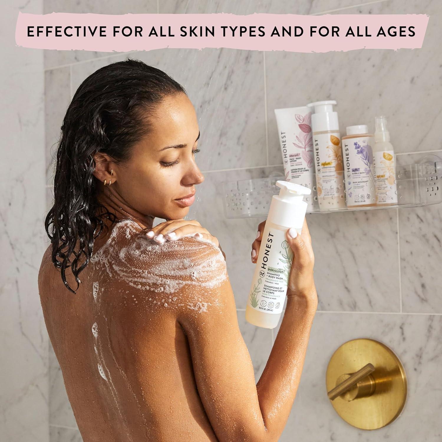 The Honest Company Silicone-Free Conditioner & 2-in-1 Cleansing Shampoo + Body Wash Duo | Gentle for Baby | Naturally Derived | Lavender Calm, 20 fl oz - Image 5