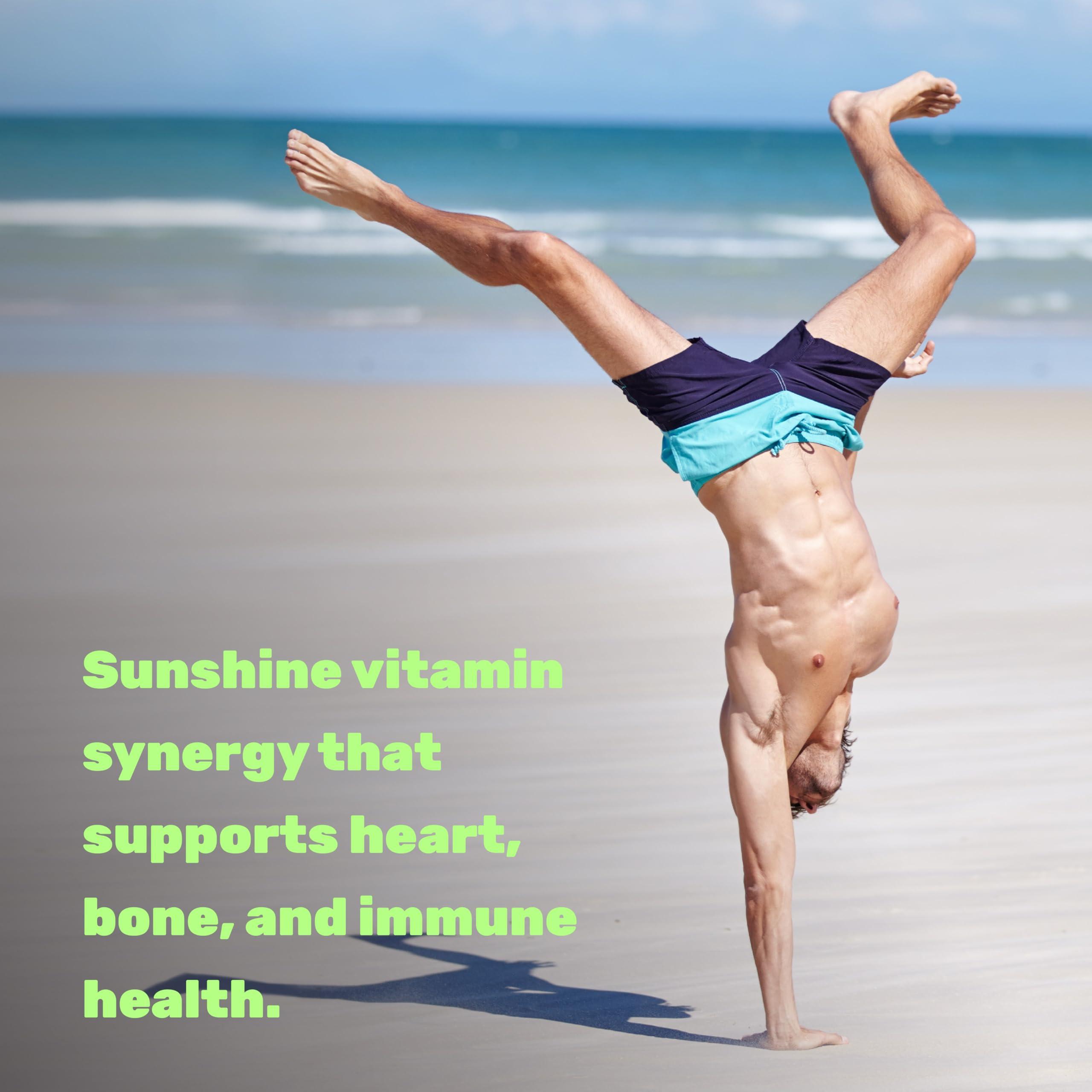 DEAL SUPPLEMENT Vitamin D3 10,000 IU + K2 MK7 200 mcg, Infused with Virgin Coconut Oil, 250 Softgels, Double Strength Vitamin D & K, Promotes Heart, Bone & Teeth Health - Very Easy to Swallow - Image 4