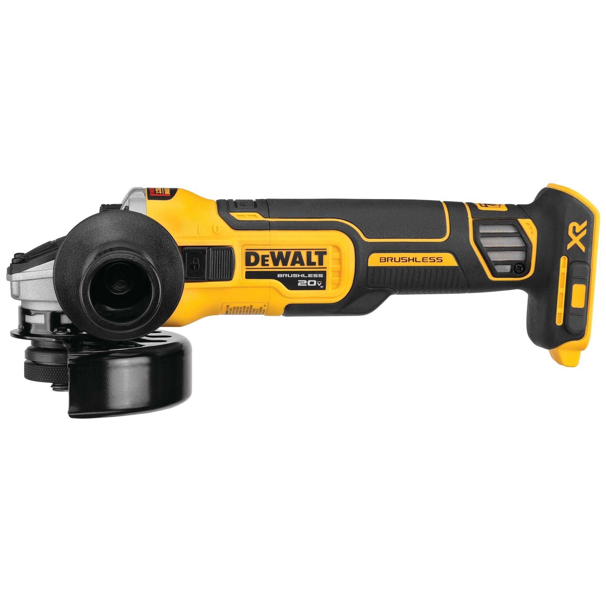 DEWALT 20V MAX* XR Angle Grinder with Kickback Brake, Slide Switch, 4-1/2-Inch, Tool Only (DCG405B) - Image 6