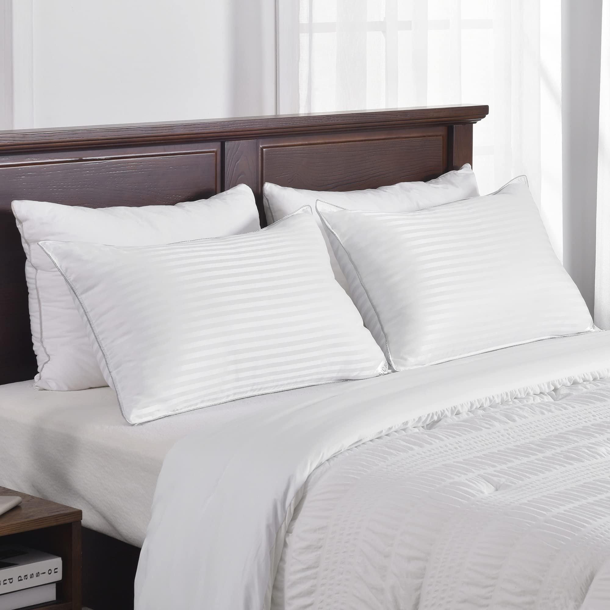 Basic Beyond King Size Bed Pillow - 2 Pack Hotel Collection Super Soft Down Alternative Pillow for Sleeping, 20x36 Inches - Image 6