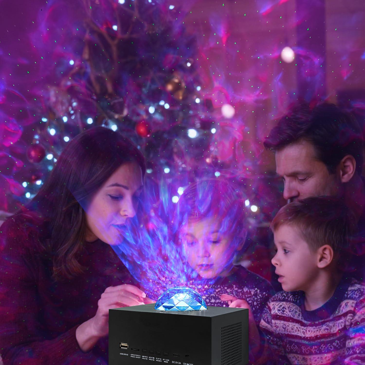 Galaxy Projector,Star Projector with Timer and Remote Control,Multiple Colors LED Night Light Galaxy Projector for Bedroom with Bluetooth Speaker Nebula Lamp for Adults,Kids,Yoga,Party, Room Decor - Image 9