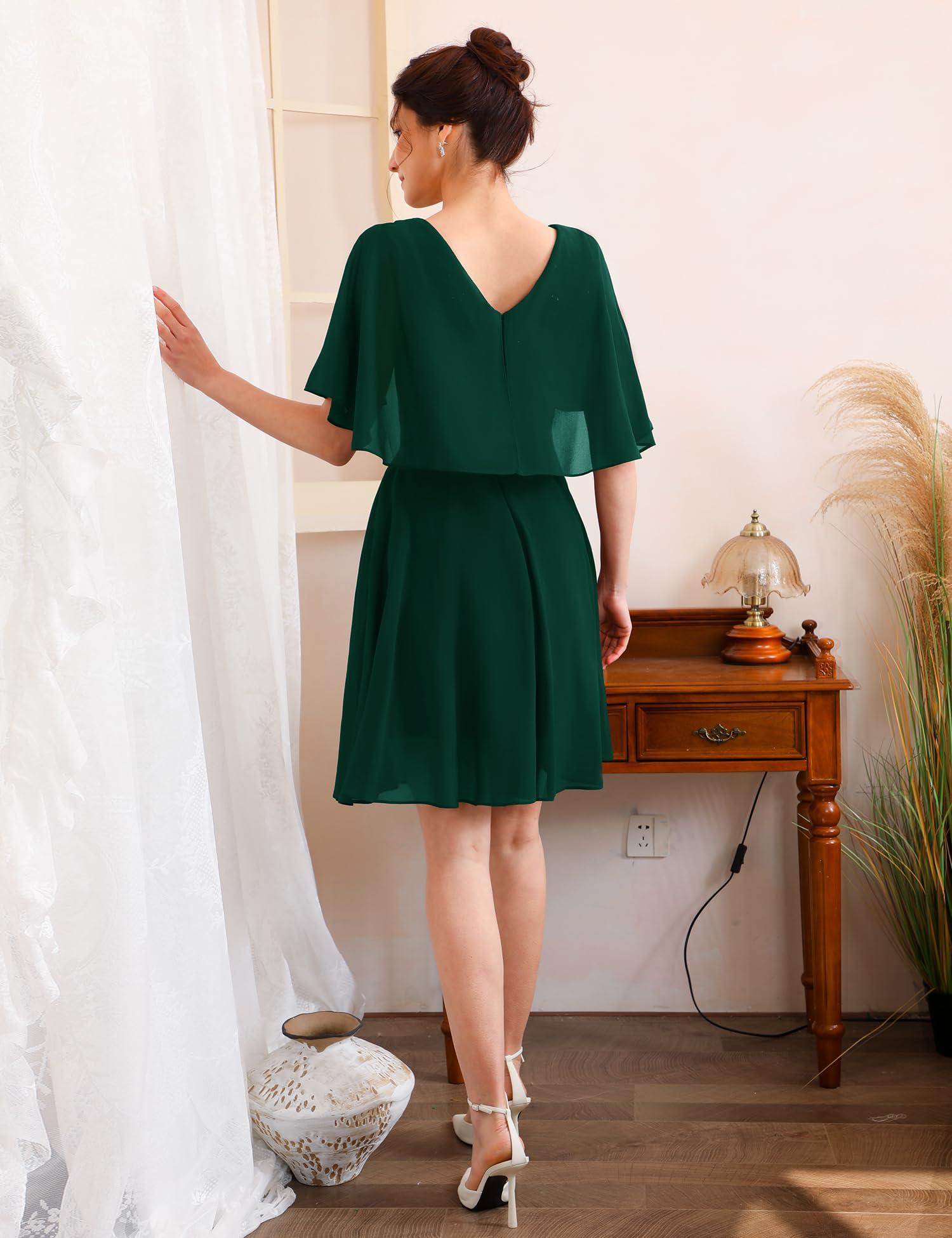 Dressystar Sequin Women Dresses Knee Length Dress Mother of The Bride Wedding Guest V-Neck Evening Formal Cocktail Gowns - Image 7