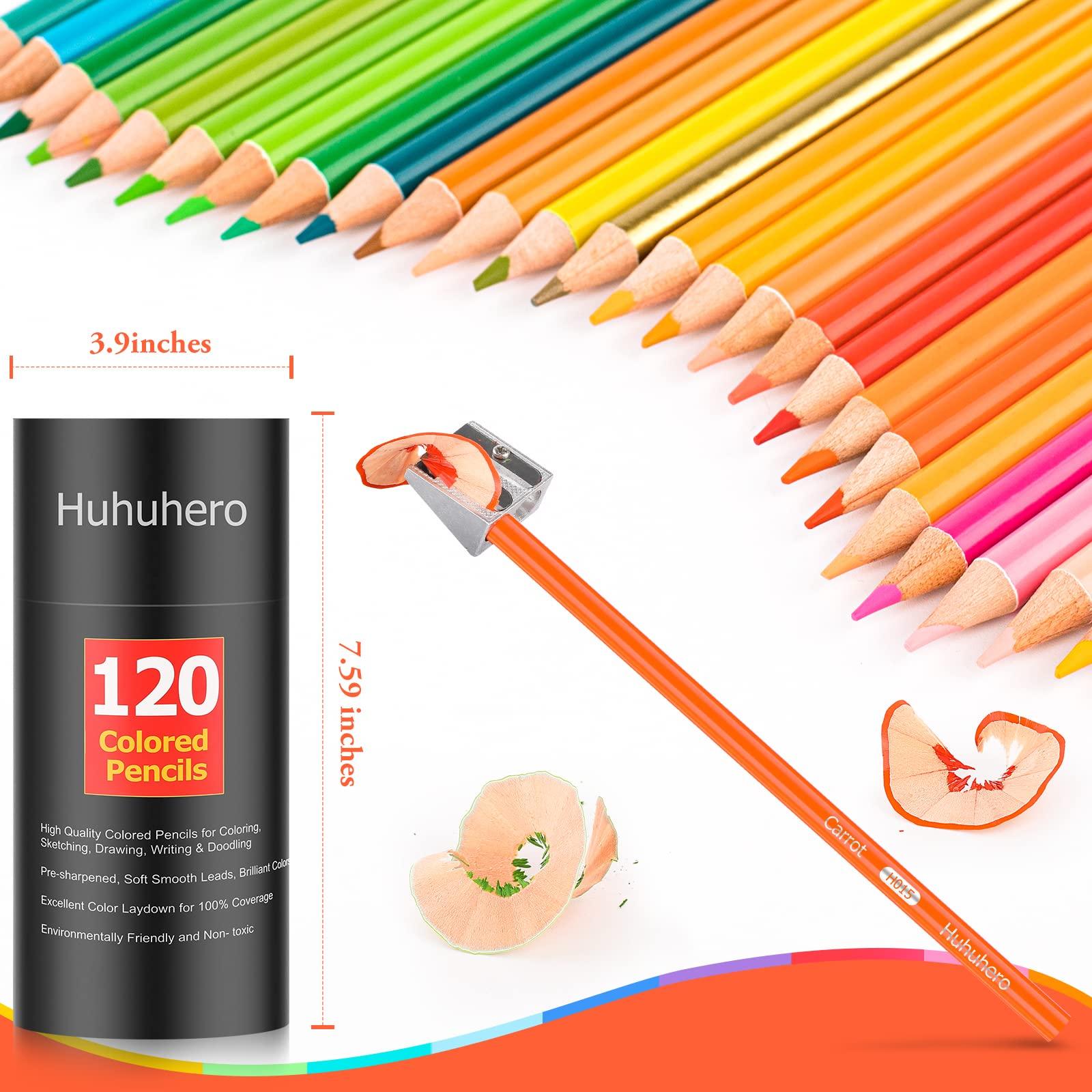 Huhuhero 120 Count Colored Pencils Set for Adult Coloring Books, Soft Core Vibrant Blendable Art Drawing Pencils, Premium Art Supplies for Kids Adults Beginners, Back to School Supplies Teacher Gifts - Image 2