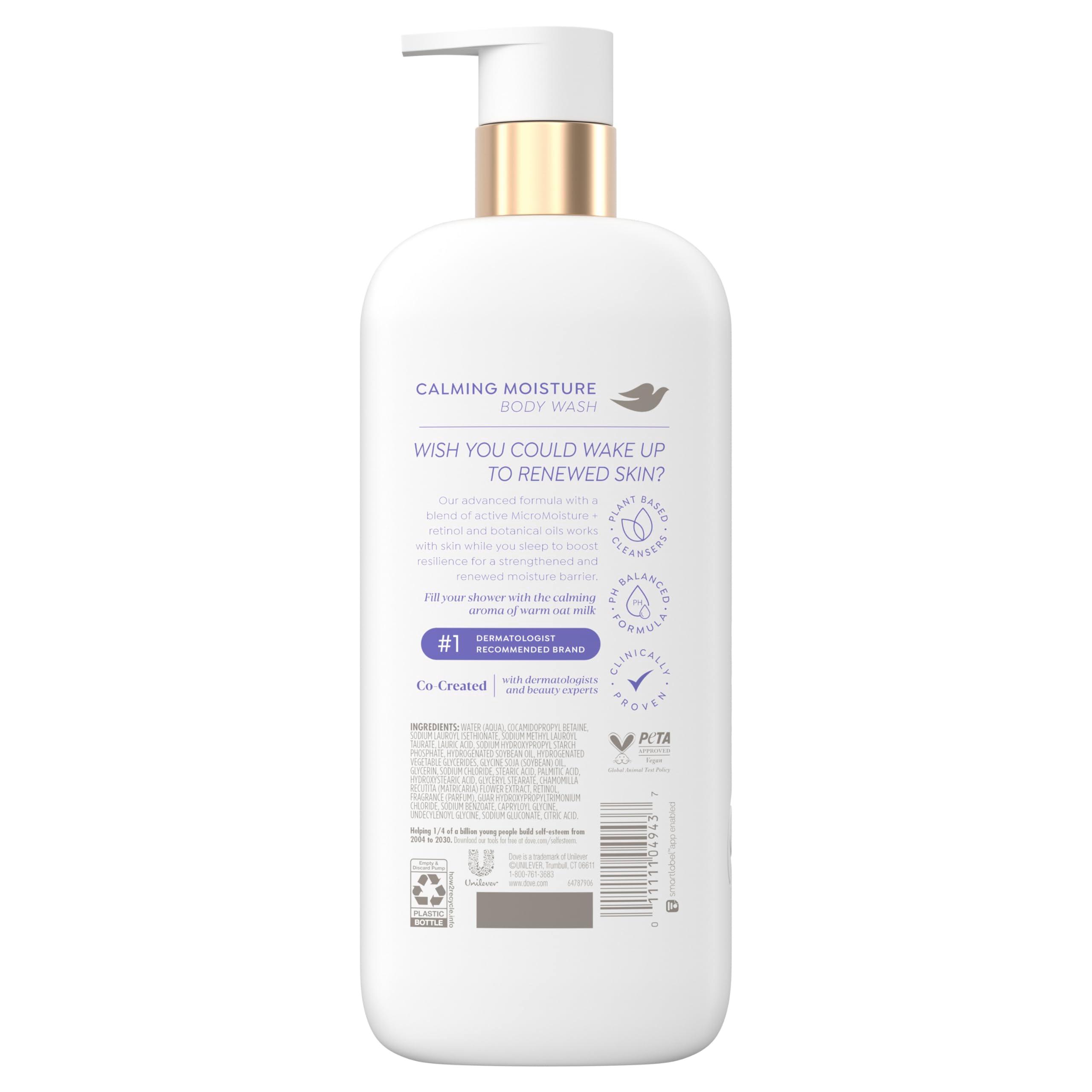 Dove Serum Body Wash Calming Moisture with 3% renewing Retinol Serum & Chamomile for Firm Skin 18.5 Fl Oz  - Image 2