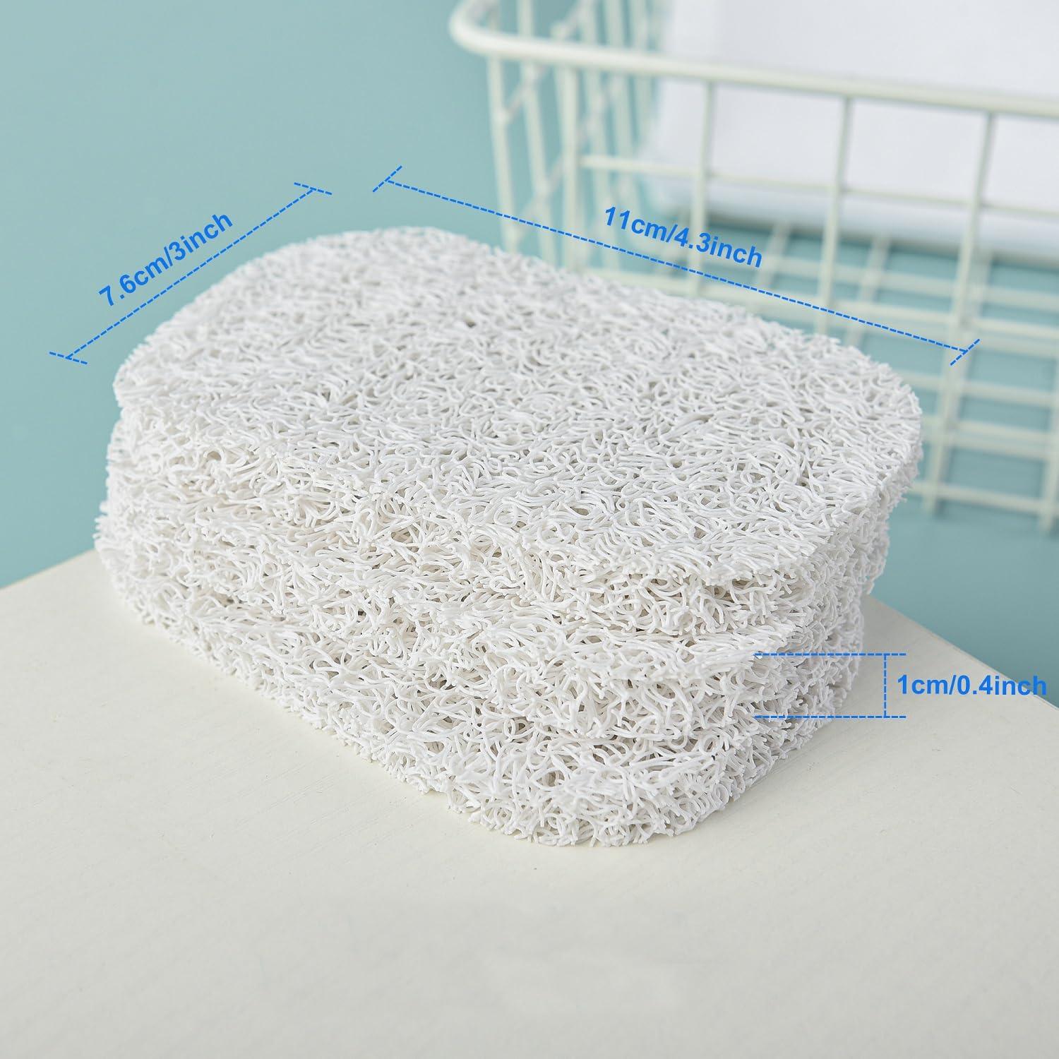 Soap Holder Pad,4PCS White BPA-Free Soap Savers Pads for Soap Dish,Easy to Clean Soap Lifting Pads Suitable for Shower Kitchen Bathroom Bathroom Travel Hotel Cleaning Products - Image 3