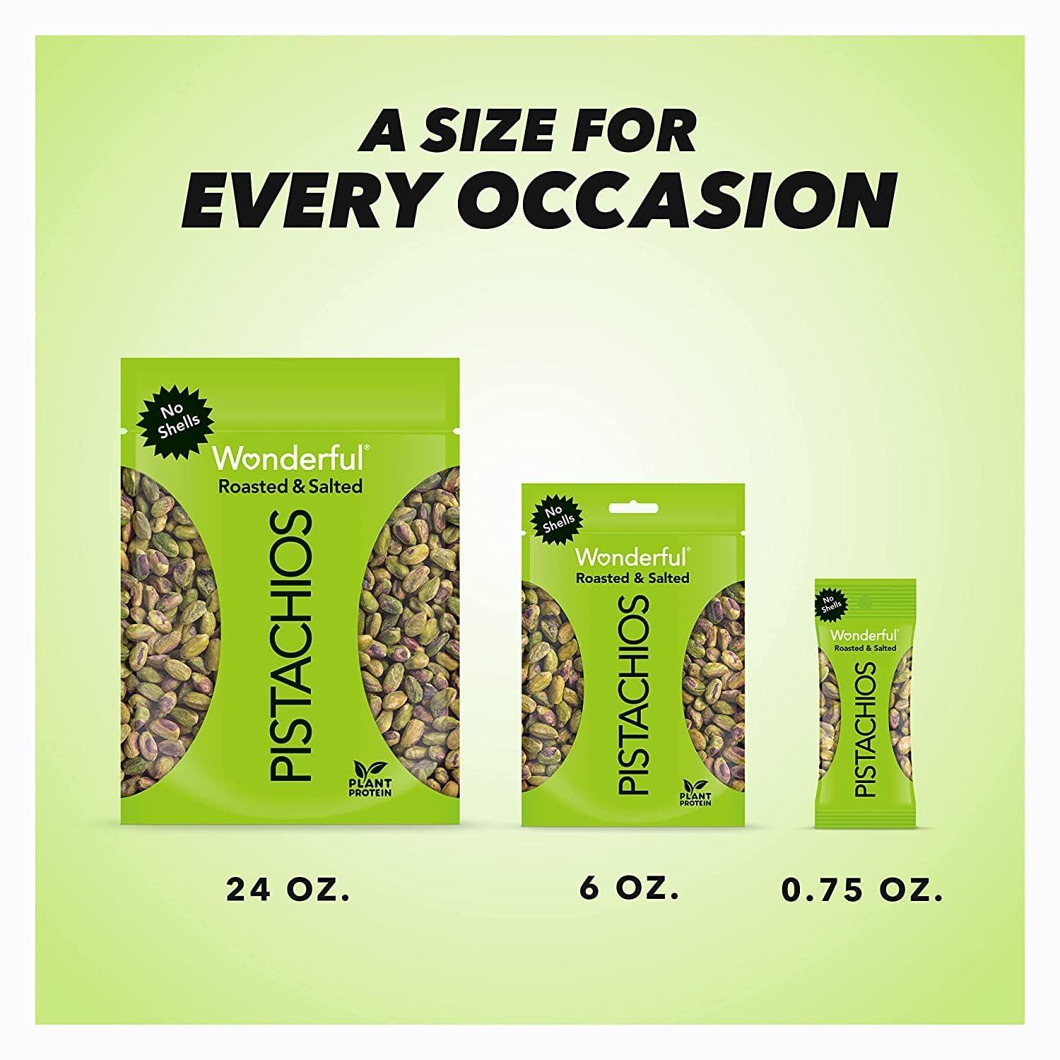 Wonderful Pistachios No Shells, Roasted & Salted Nuts, 0.75 Ounce Bag (Pack of 9), Protein Snacks, Gluten Free, On-the-Go, Individually Wrapped Snacks - Image 8