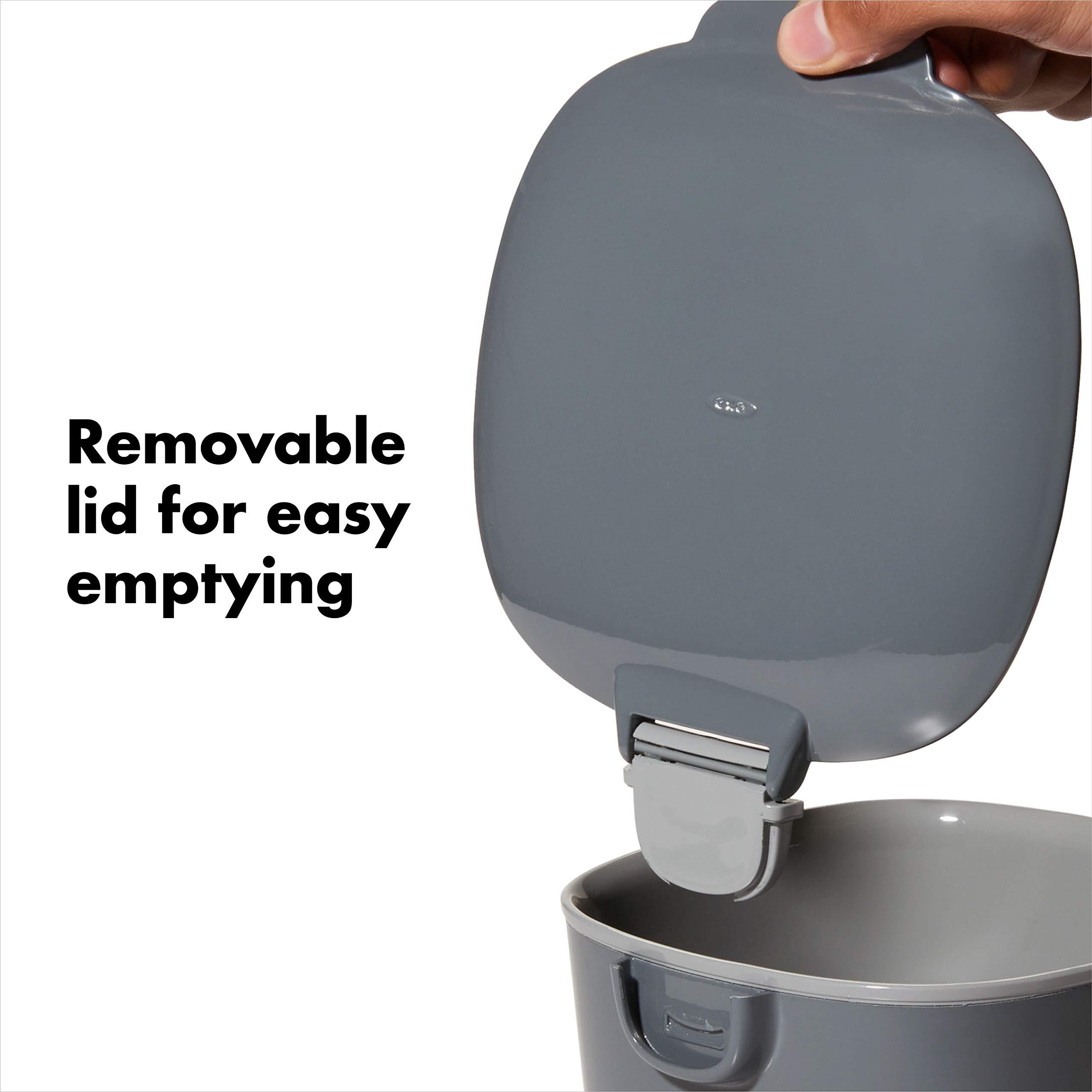 OXO Good Grips Easy-Clean Compost Bin, Charcoal - 0.75 GAL - Image 7