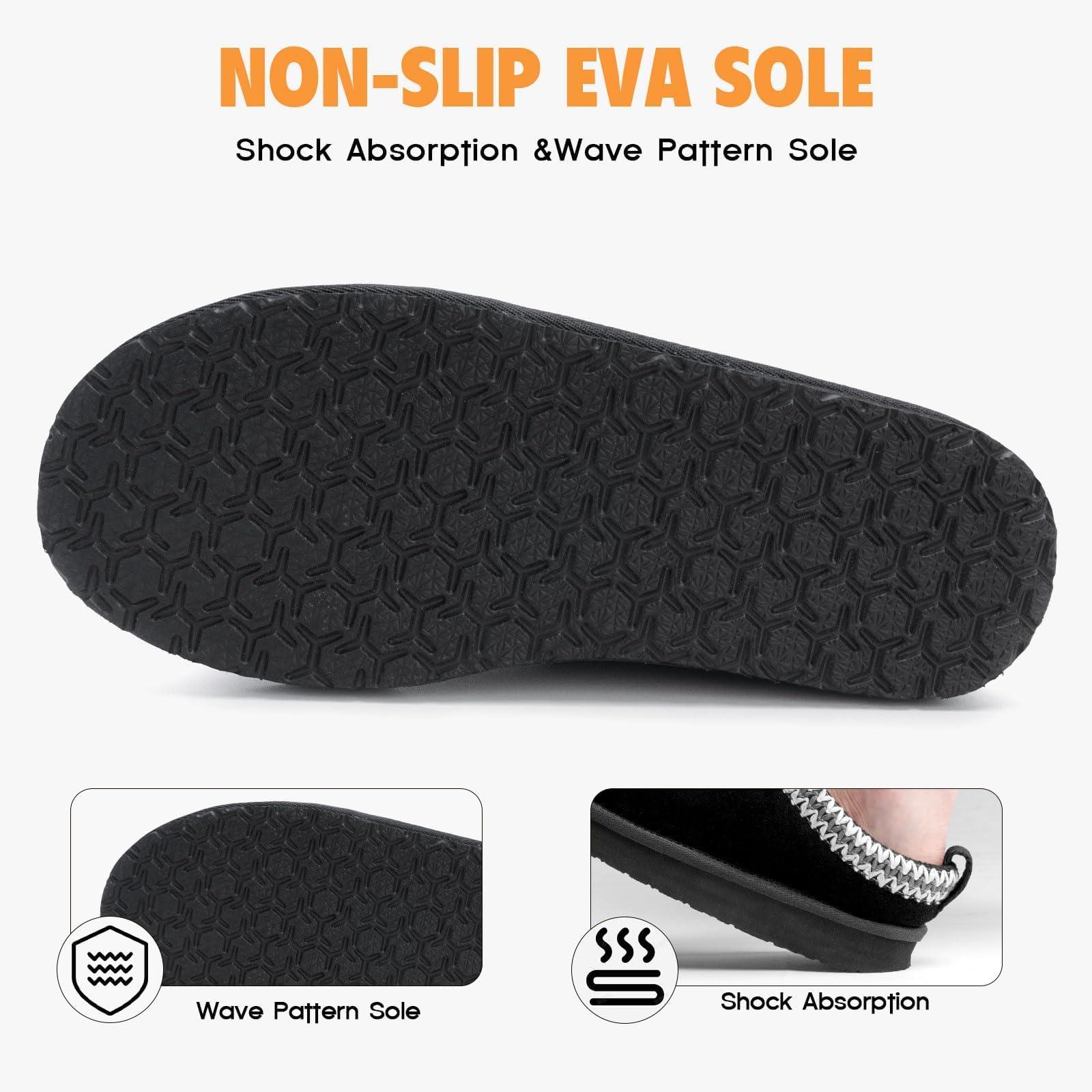 FITORY Women's Suede Slipper | Flat Short Mini Boots with Fur Fleece | Winter Casual Comfort Shoes - Image 4