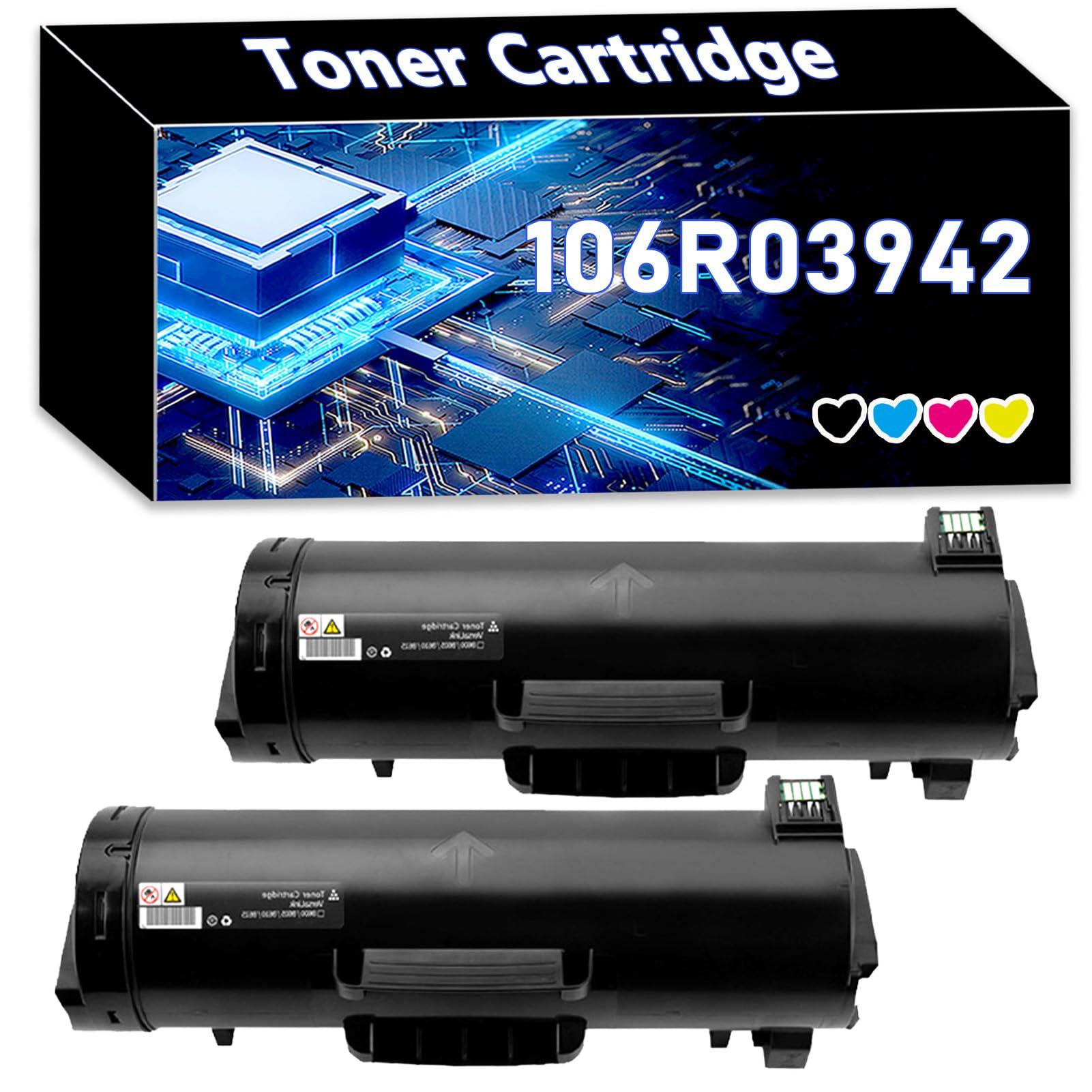 AIRLUG 106R03942 Toner Cartridge ( 25900 Pages Yield) Compatible for Xerox VersaLink B600 B605 B610 B615 B600DN B605SF B610DX B615XP Printer Black 2-pack