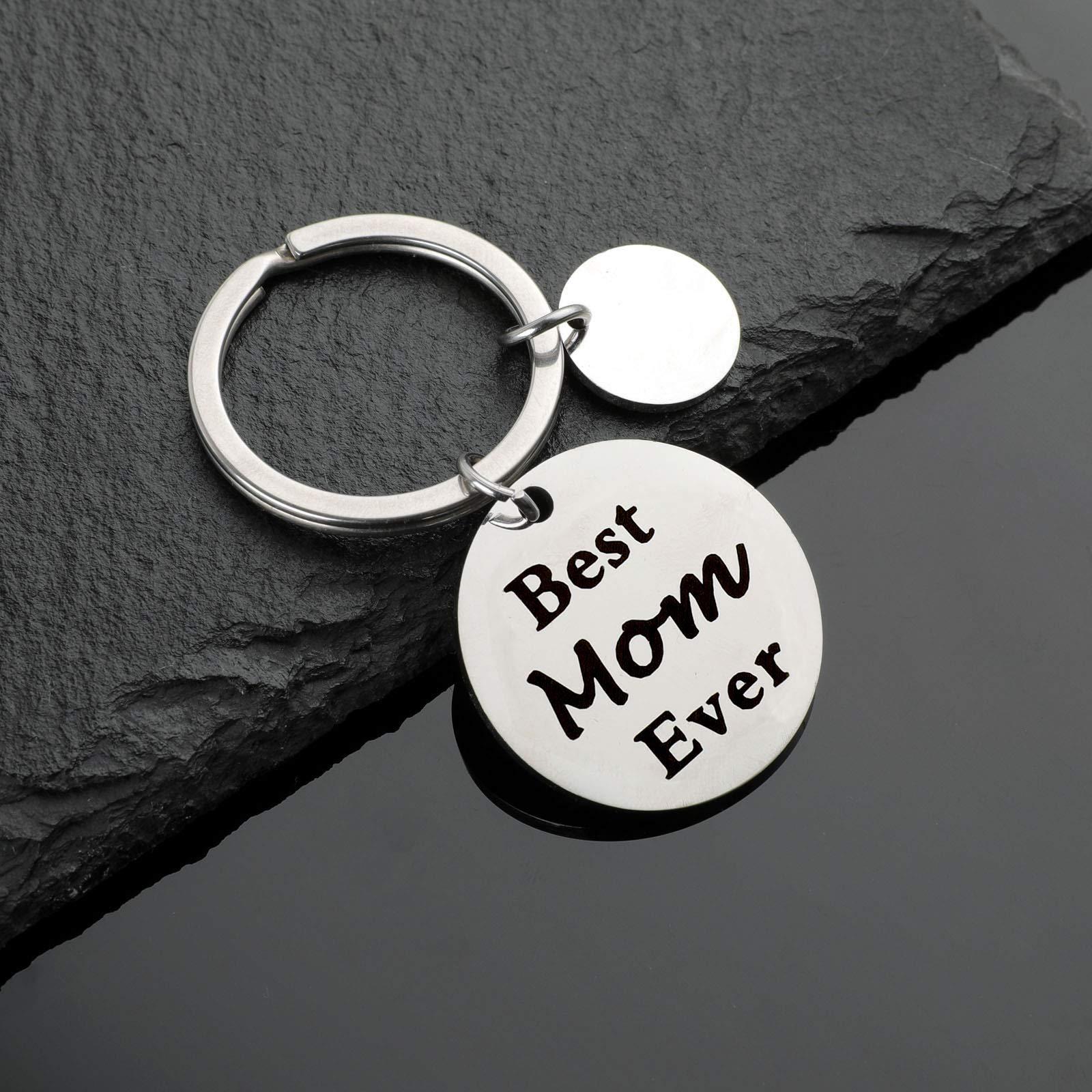 Mothers Day Gifts, Mom Gifts from Daughter for Birthday, I'll Always Be Your Little Girl, You Will Always Be My World, Best Mom Ever Keychain for Valentines Day Christmas Stocking Stuffers - Image 6