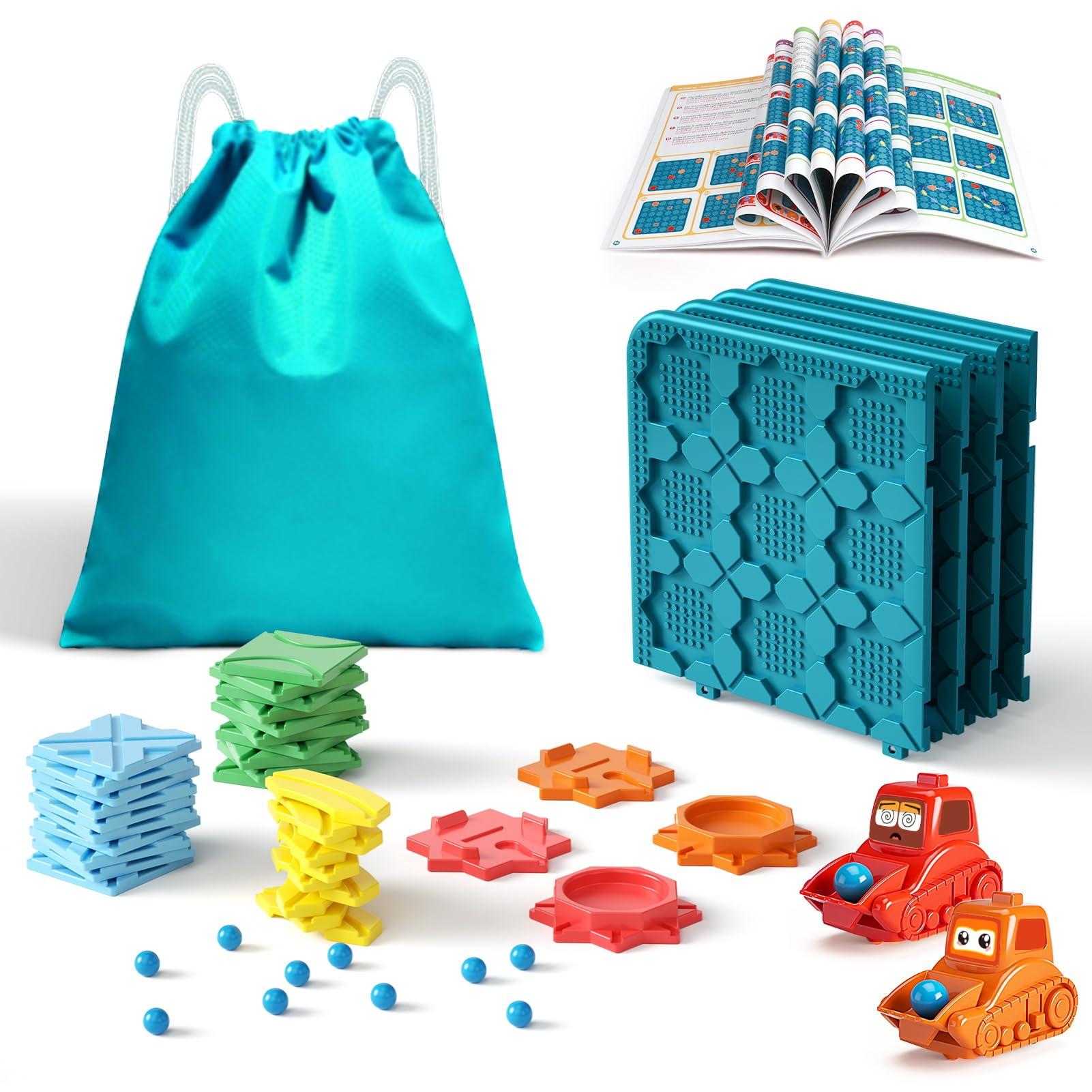 Kids Toys STEM Board Games - Large Size Logical Road Builder Educational Brain Teasers Puzzles Toys, Preschool Learning Montessori Big Board Maze Birthday Gifts Kids Boys Girls Age 4-8 Year Old - Image 7