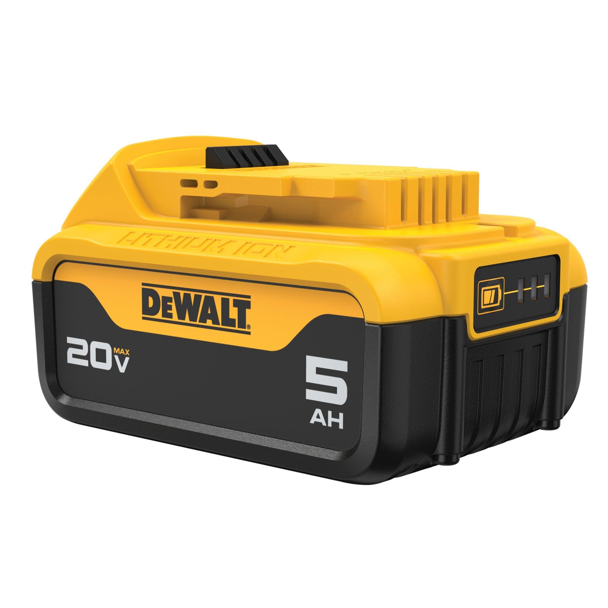 DEWALT 20V MAX Lithium-Ion Battery 2-Pack and Charger, 5.0 Ah, Battery Starter Kit (DCB205-2c) - Image 6