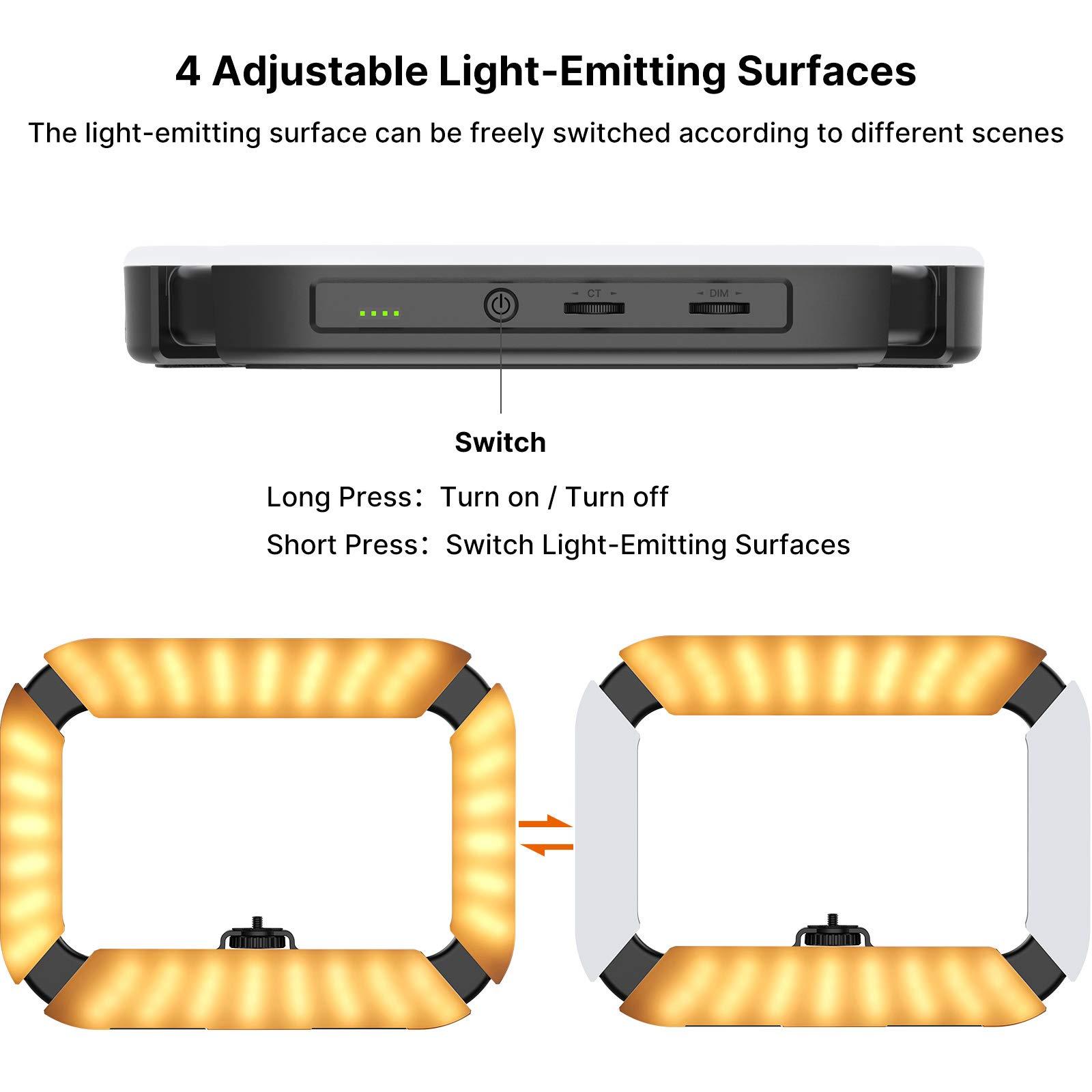 Smartphone Video Rig PICTRON U200 Handheld LED Ring Light Selfie Light Phone Video Stabilizer for Camera, Smartphone, Action Camera, YouTube, Setup, Filmmaking, Makeup, Vlogging - Image 3