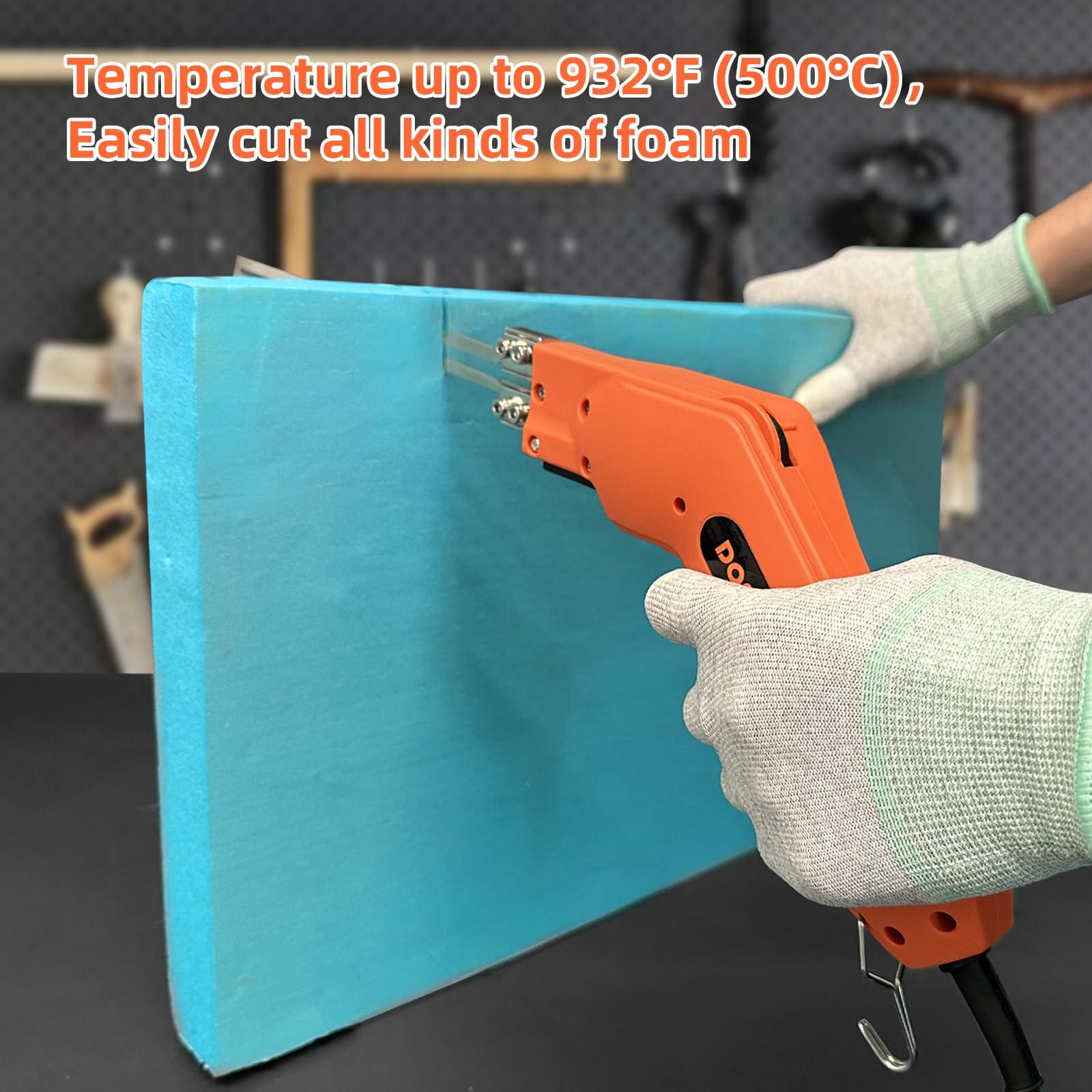 DOMINOX Hot Knife Foam Cutter, Foam Cutting Tool Kit, Heavy-duty Case Styrofoam Cutter for Cutting Foam Board Insulation, EPP, EPS, XPS, EVA, EPE, PU, KT Board, Sponge, Nylon - Image 5