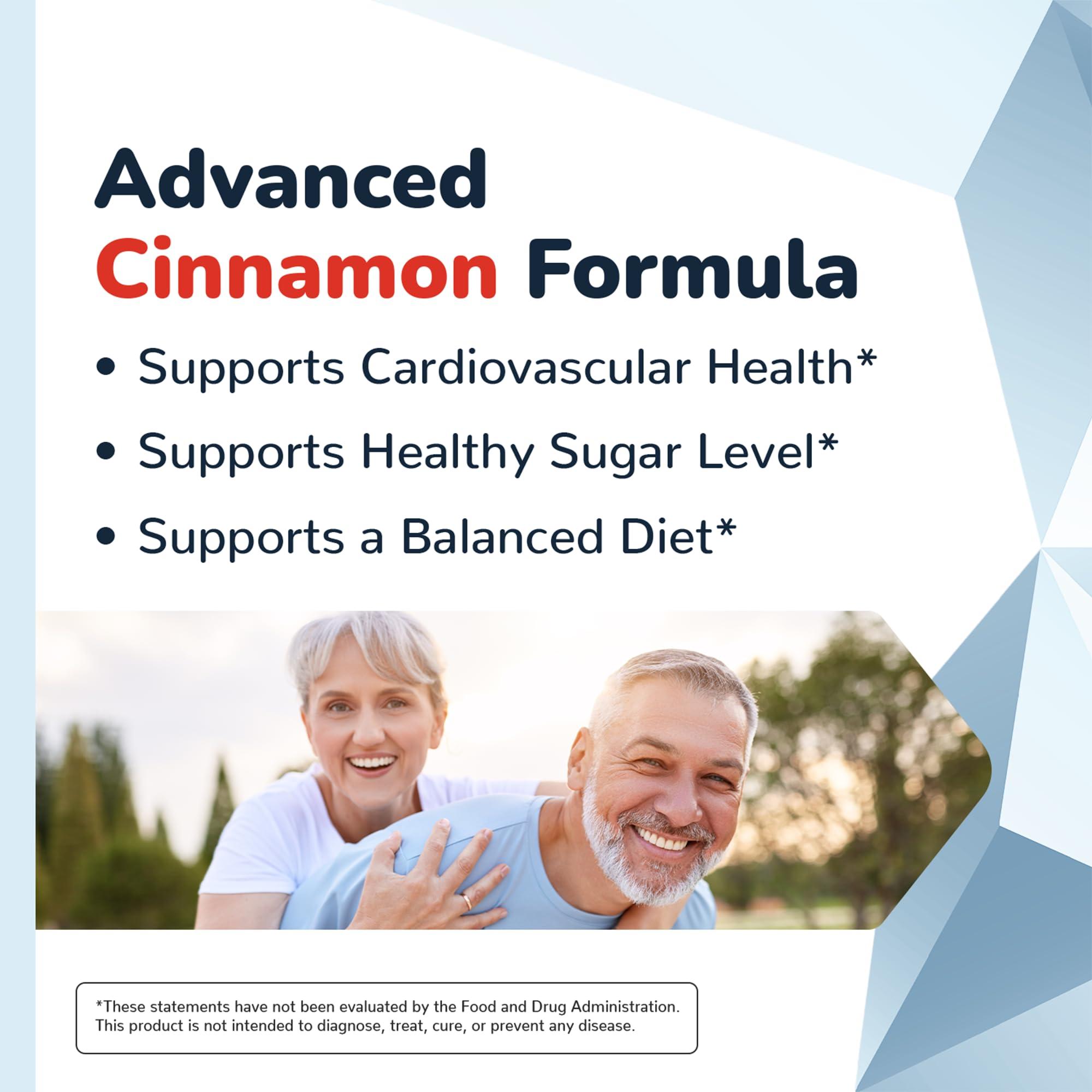 CinnaChroma Capsules - Cinnamon Supplements with 10:1 Extract, Chromium, Vanadium, Selenium, Vitamin D3 & K2 - Natural Sugar Blocker - 30 Capsules, 1 Month Supply - Image 2