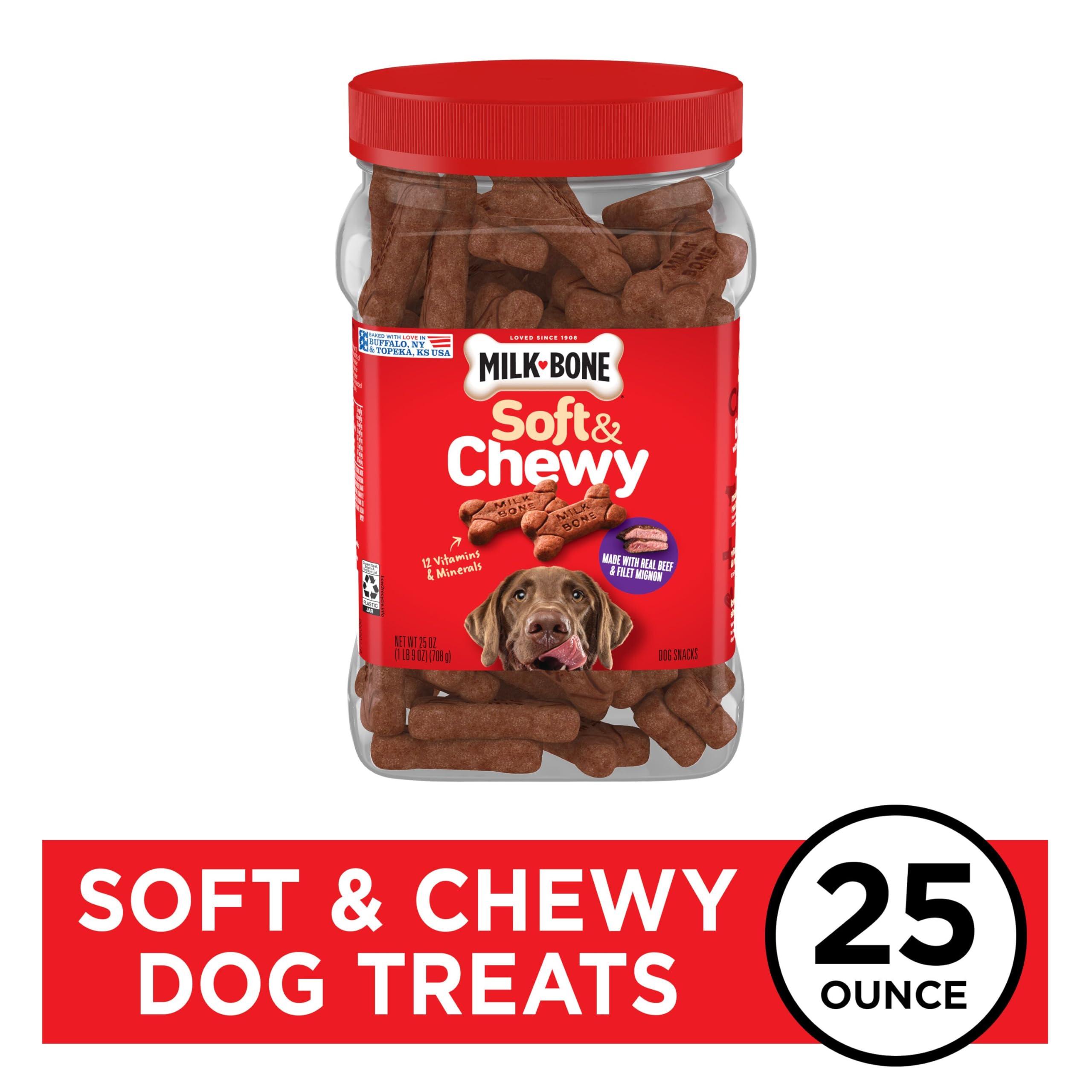 Milk-Bone Soft & Chewy Dog Treats, Beef & Filet Mignon Recipe, 25 Ounce - Image 2
