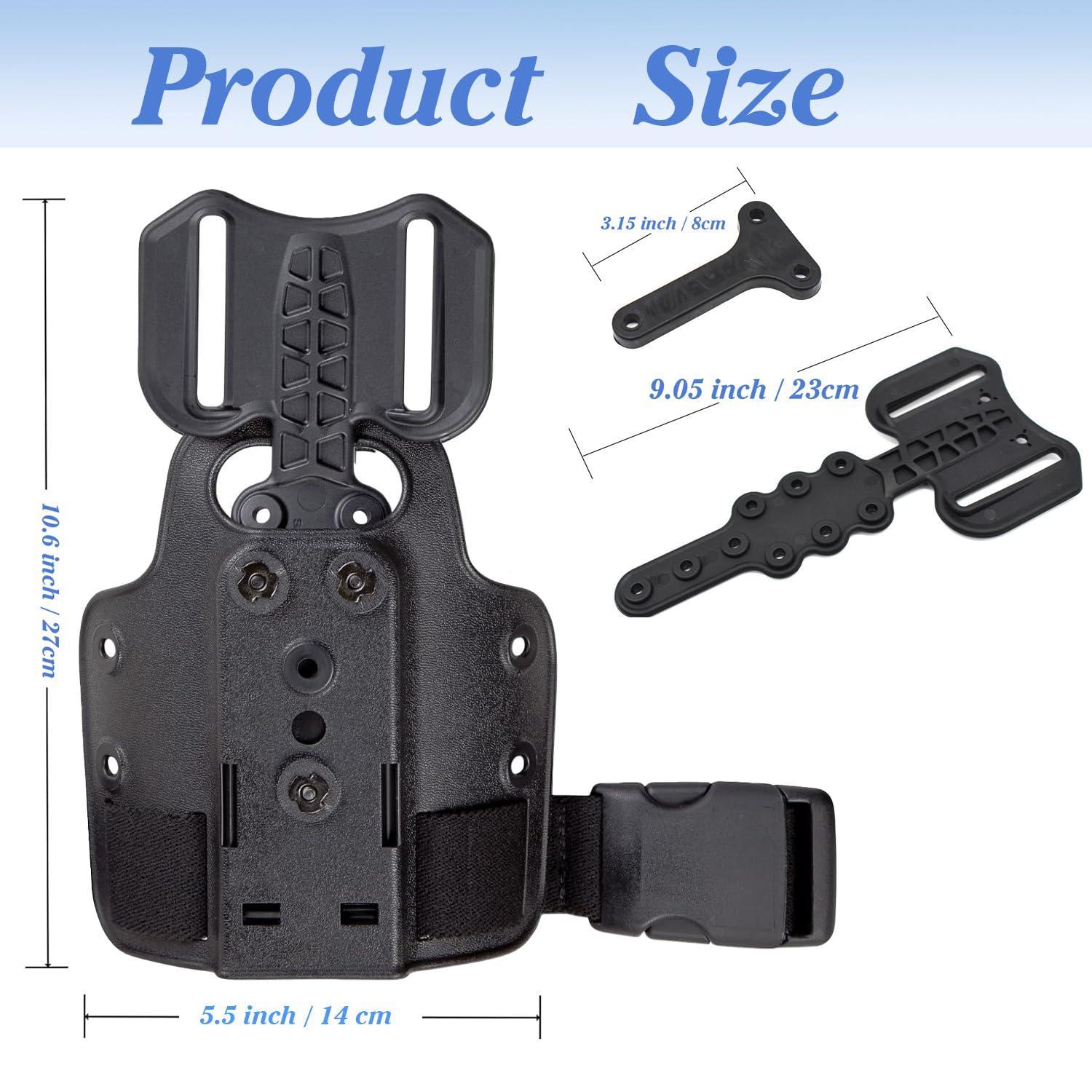 WGLILO Drop Flex Adapter with Single Strap Leg Platform for Gun Holsters, Adjustable Thigh Holster 6004, Drop Leg Panel - Image 4