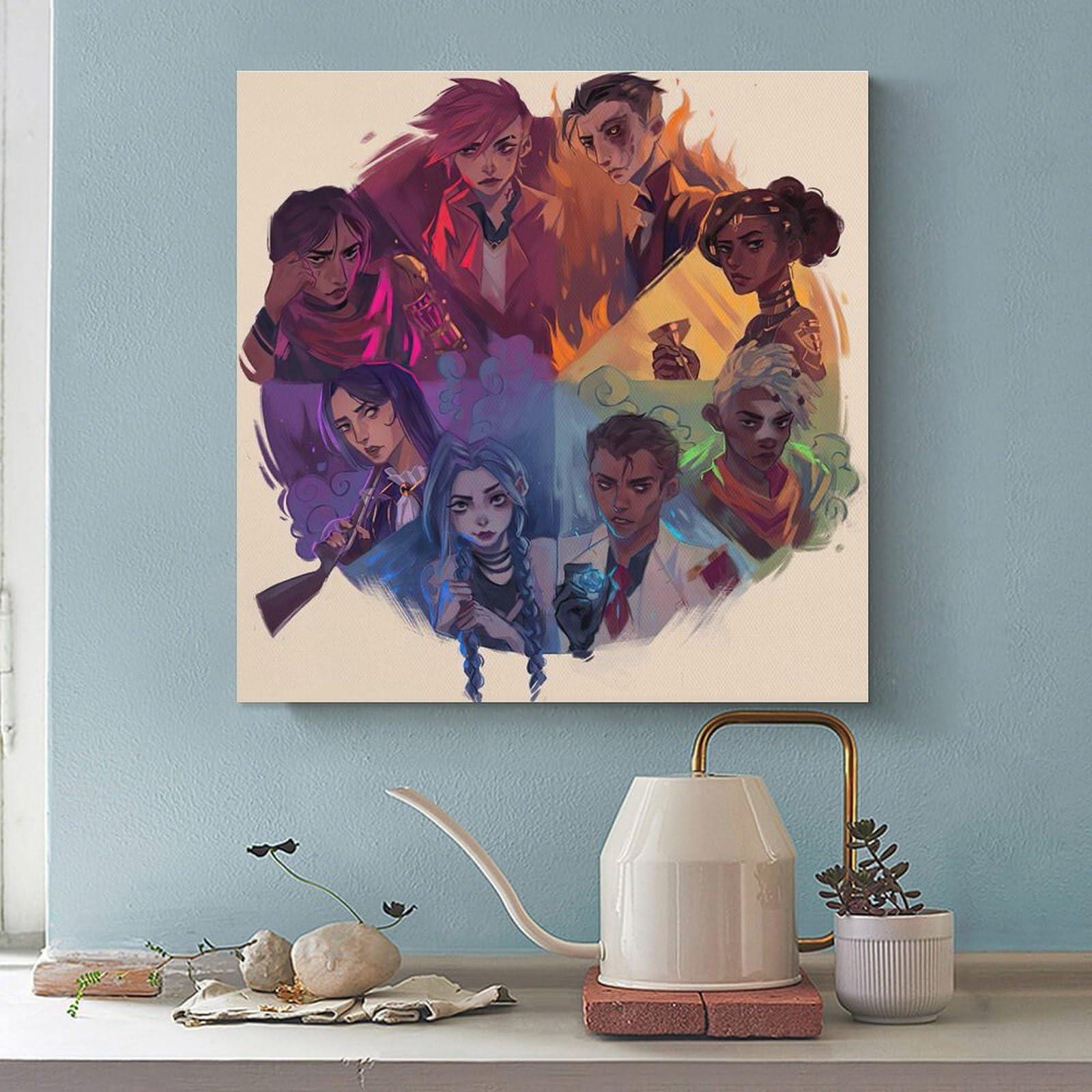YMSVMKLF Arcane Canvas Poster Bedroom Decor Landscape Office Room Decor Gift 16x16inch(40x40cm) - Image 3