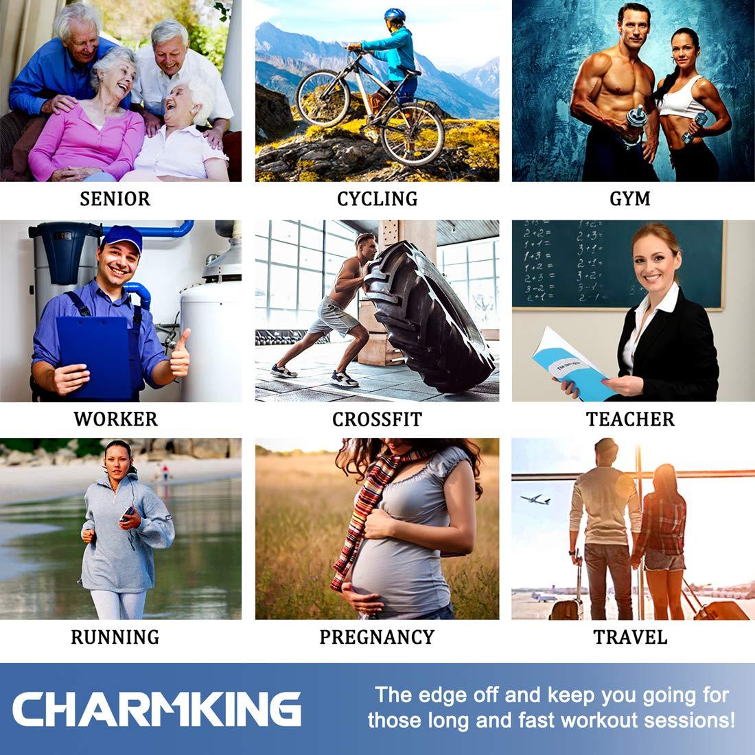 CHARMKING Compression Socks for Women & Men Circulation (3 Pairs) 15-20 mmHg is Best Support for Athletic Running Cycling - Image 4