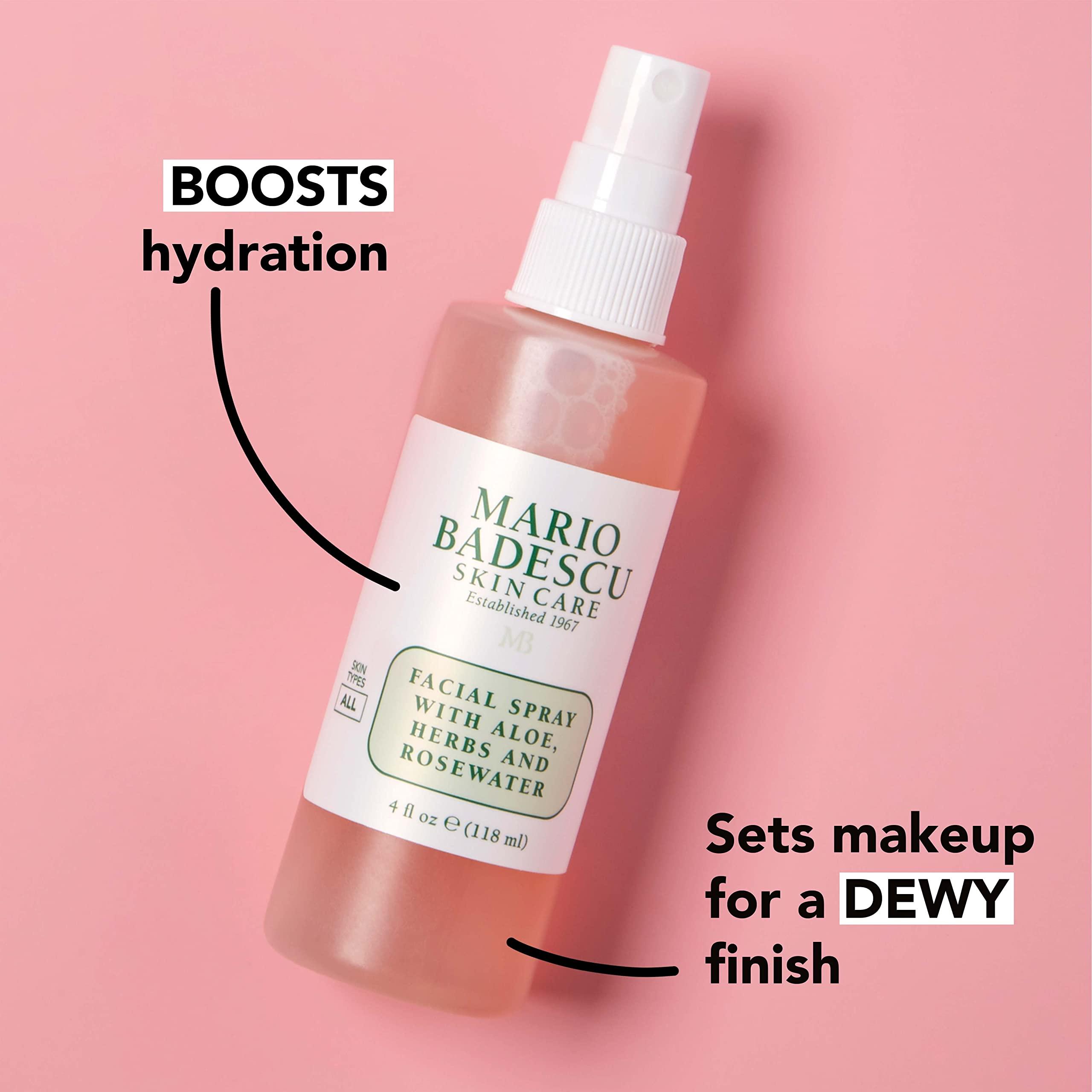 Mario Badescu Facial Spray with Aloe, Herbs and Rose Water for All Skin Types, Face Mist that Hydrates, Rejuvenates & Clarifies - Image 3