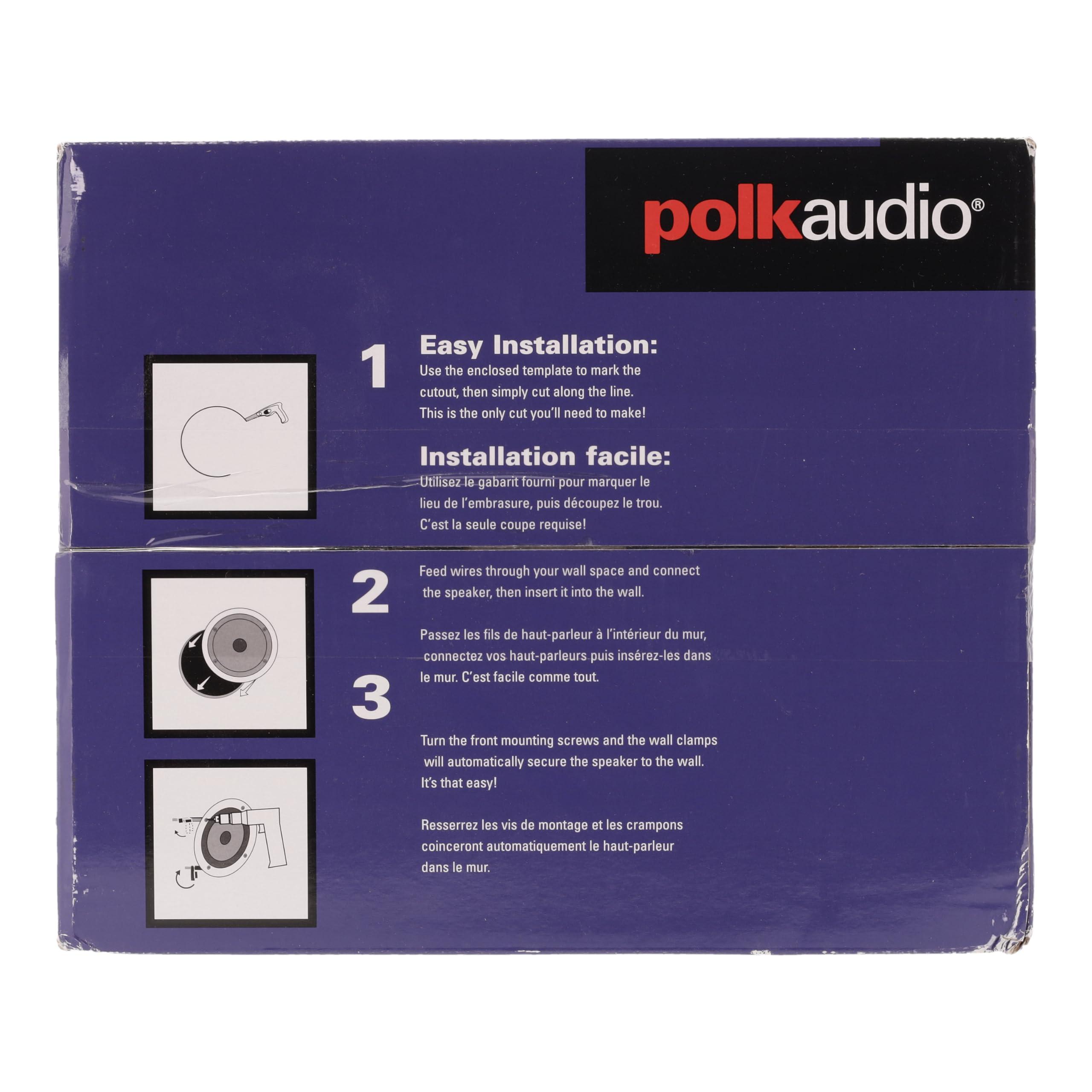 Polk Audio RC80i 2-Way Premium in-Ceiling 8" Round Speakers, Set of 2 Perfect for Damp and Humid Indoor/Outdoor Placement - Bath, Kitchen, Covered Porches (White, Paintable-Grille) - Image 9