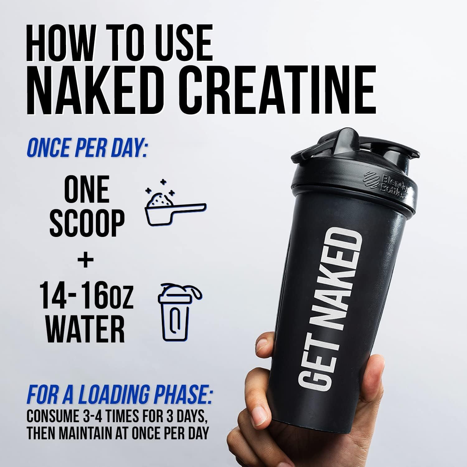 NAKED Pure Micronized Creatine Monohydrate Powder - Unflavored, 500g, 1.1lb Bulk - Vegan, Non-GMO, Gluten-Free, Soy-Free, No Fillers, Supports Muscle Growth & Strength - 100 Servings - Image 4