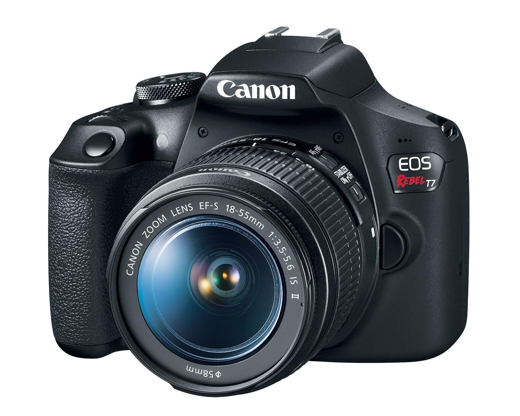 Canon EOS Rebel T7 DSLR Camera with 18-55mm Lens (Black)
