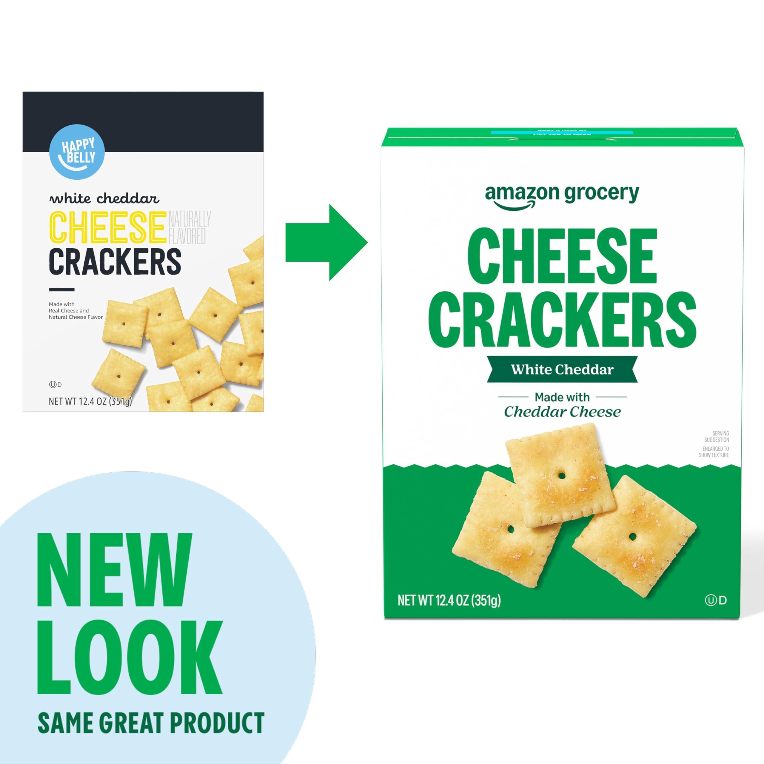 Amazon Grocery, White Cheddar Cheese Crackers, 12.4 Oz (Previously Happy Belly, Packaging May Vary) - Image 4