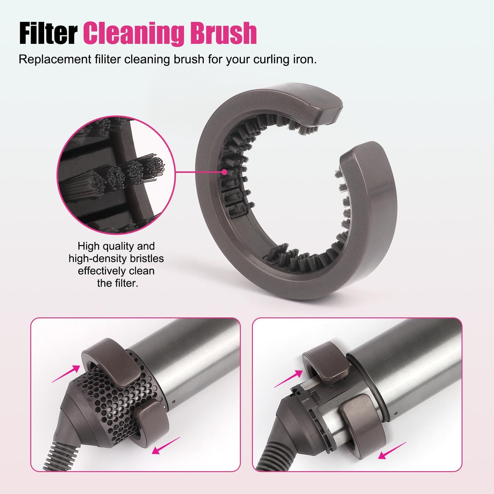 Outer Filter Cover Compatible with Dyson Airwrap Hair Styler with Filter Cleaning Brush HS01 HS05 Magnetic Filter Cage Replacement Parts - Image 7