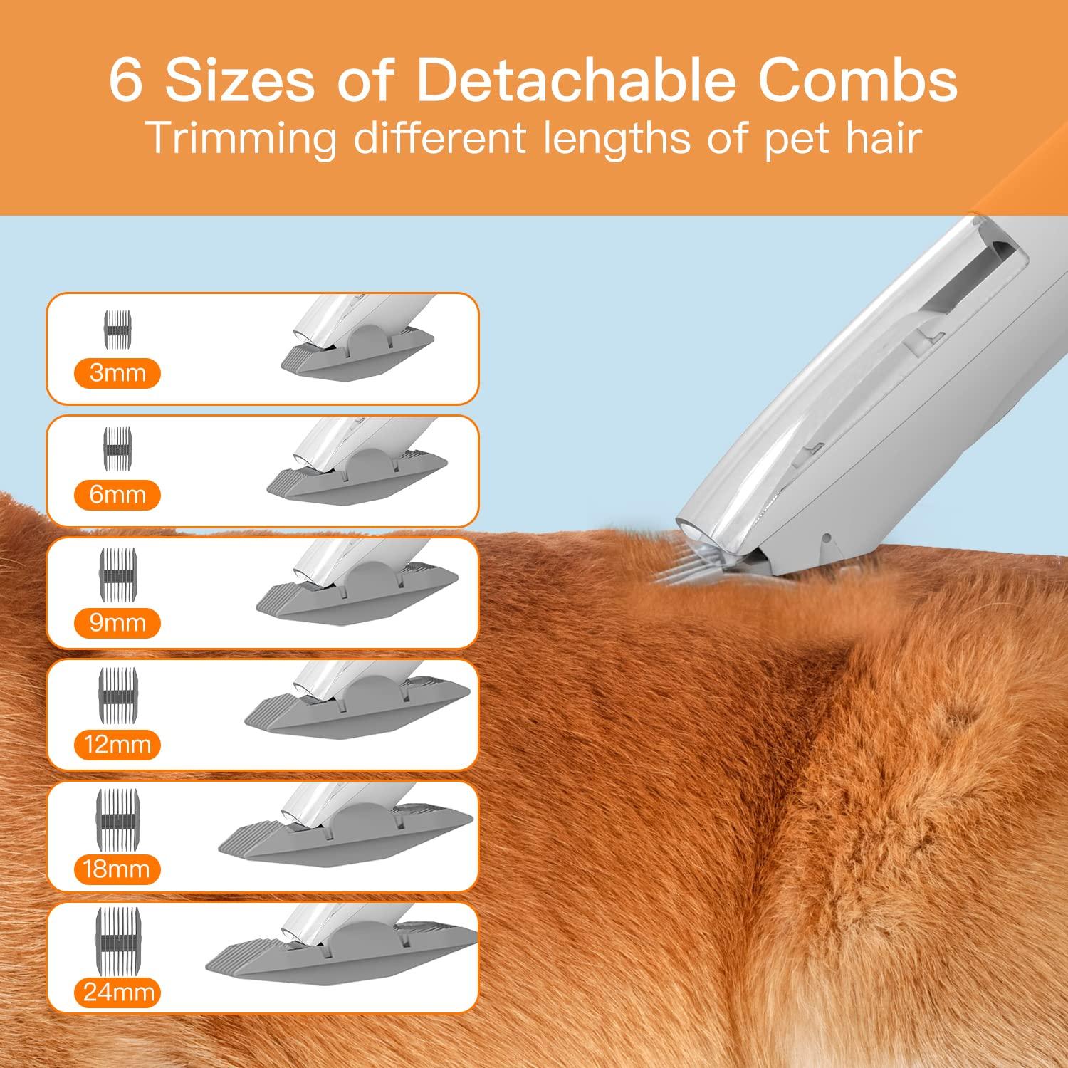 AIRROBO Dog Grooming Vacuum, Dog Grooming Kit,12000Pa Strong Pet Vacuum, 2L Large Capacity Vacuum for Shedding Grooming Hair, Quiet,PG100 - Image 6