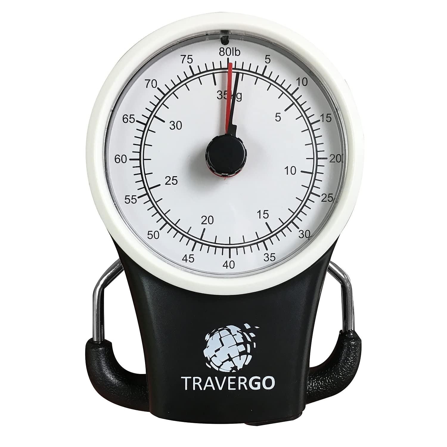 GoGreen Power (TR1300BK) Analog Luggage Scale with Hook, Analog Weighing Scale for Luggage with Built-in Measuring Tape, Weighs Luggage Up to 80 lbs / 36.28 kg, Black - Image 2